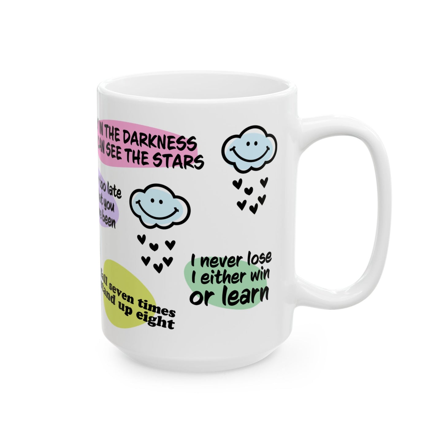 Motivational Ceramic Mug | Inspirational Quotes & Uplifting Design | 11oz & 15oz