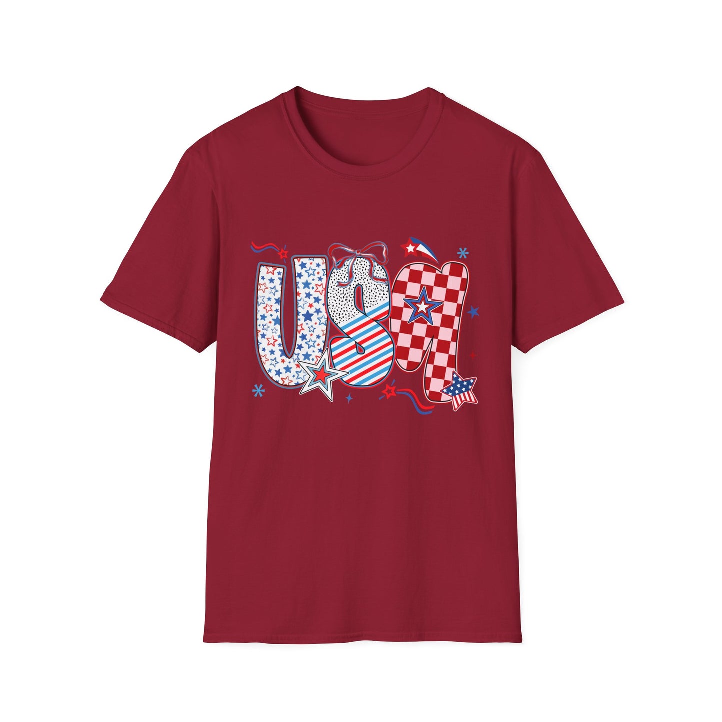 USA Themed T-Shirt - July 4th Celebration, Patriotic Apparel, Independence Day Gift