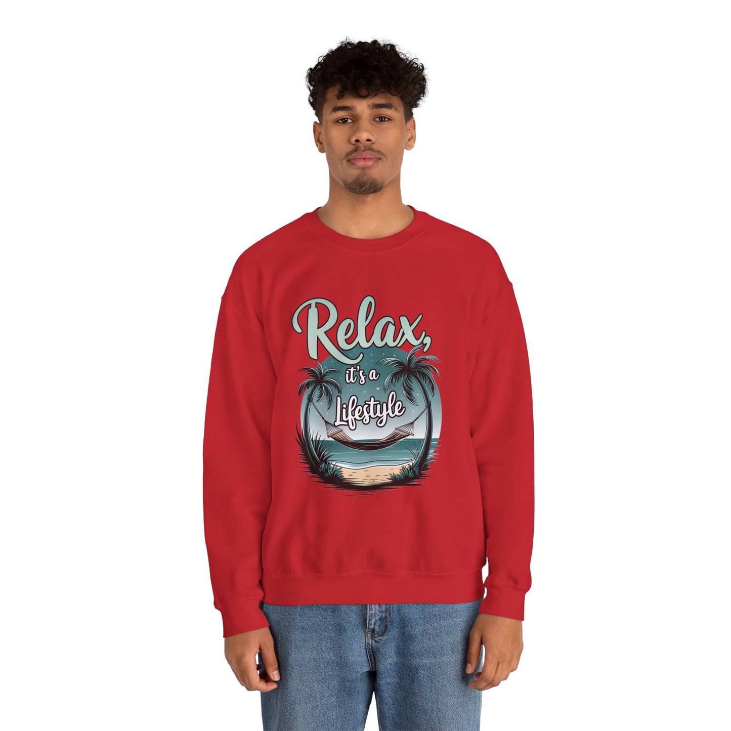 Relax Beach Vibe Unisex Crewneck Sweatshirt