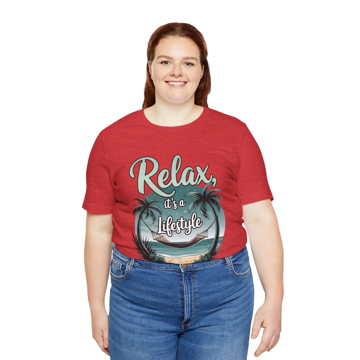 Relax, It's a Lifestyle Unisex Jersey Tee - Perfect for Beach Lovers & Vacation Vibes