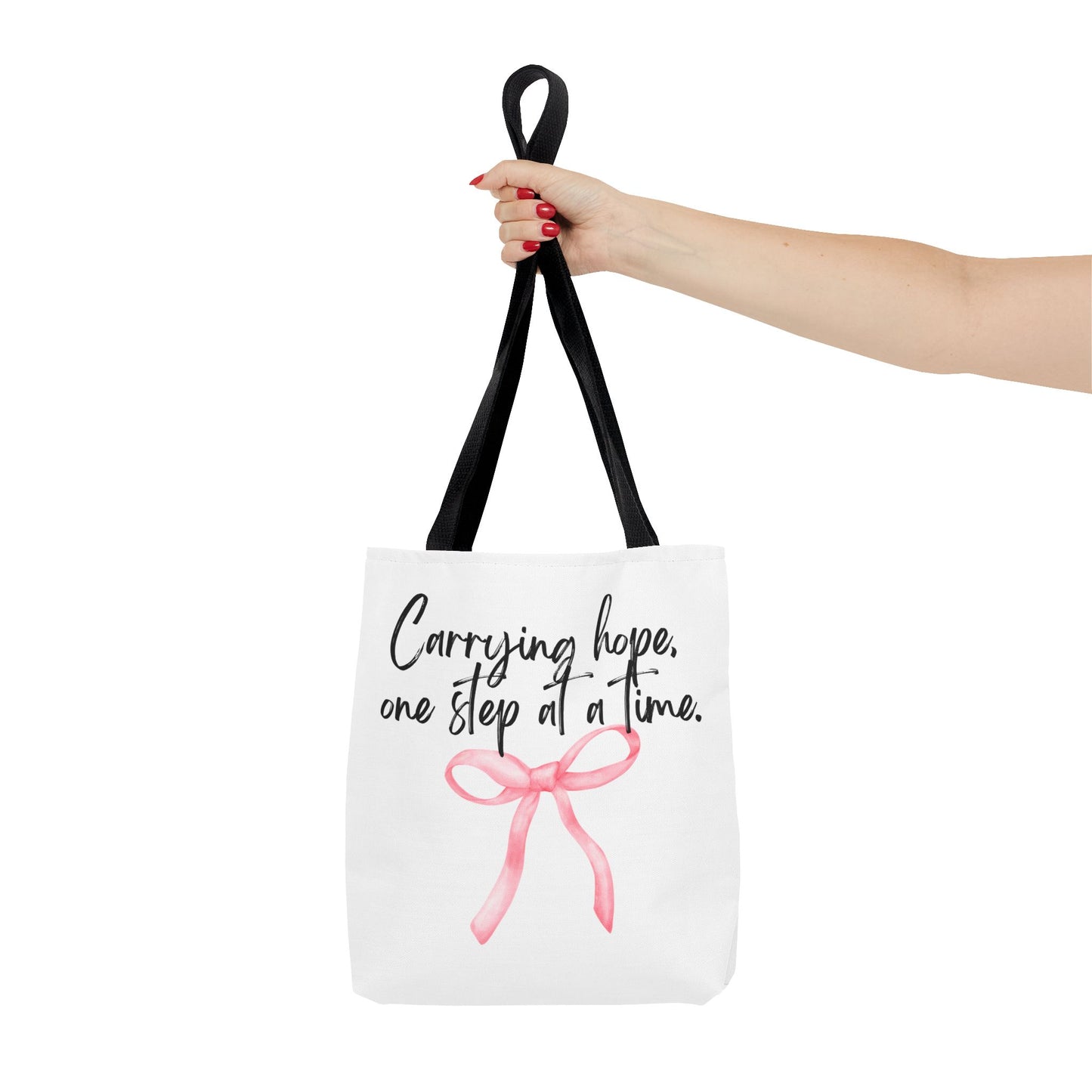 Inspirational Tote Bag - "Carrying Hope, One Step at a Time"