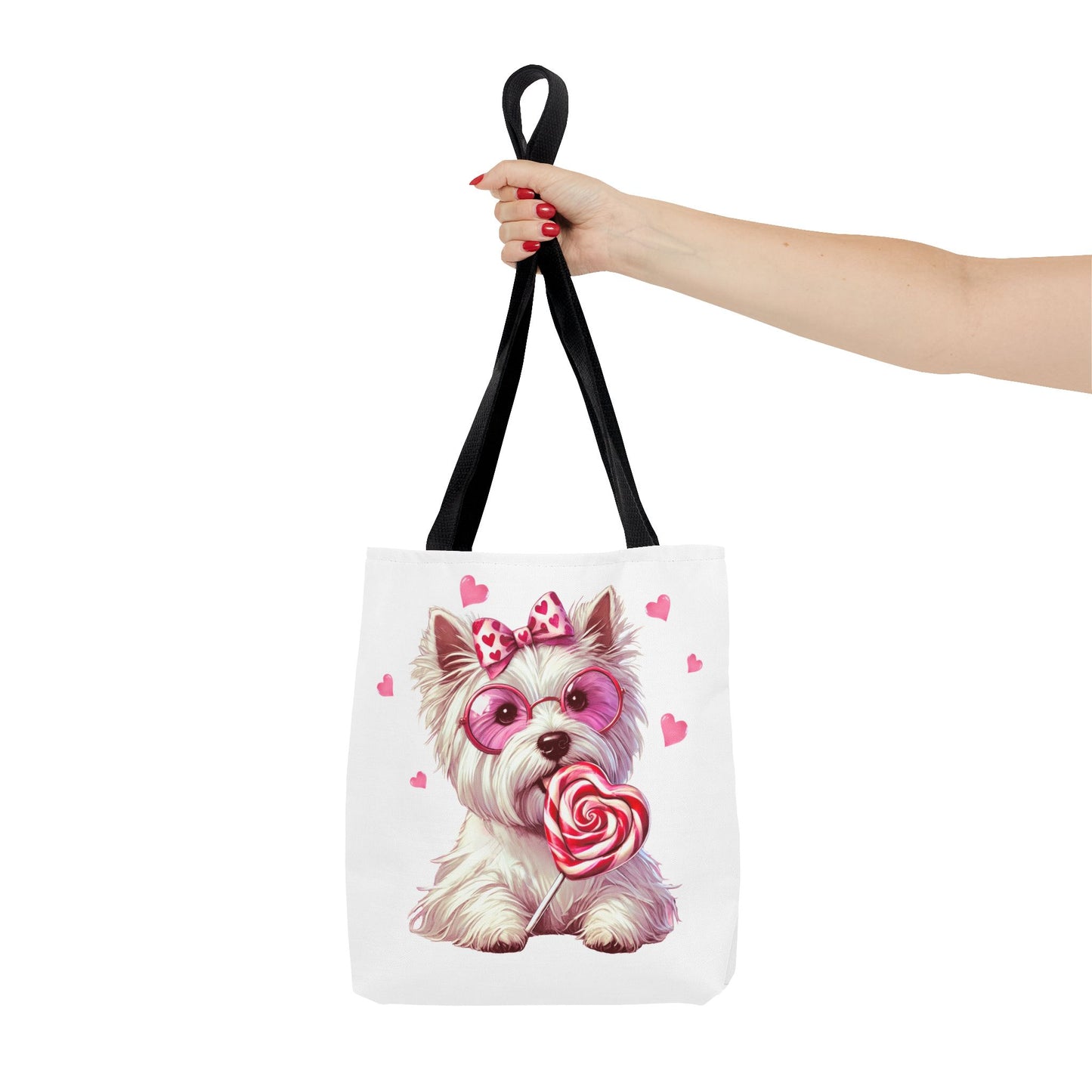 Cute West Highland White Dog Love Tote Bag - Adorable Pet Lover's Gift
