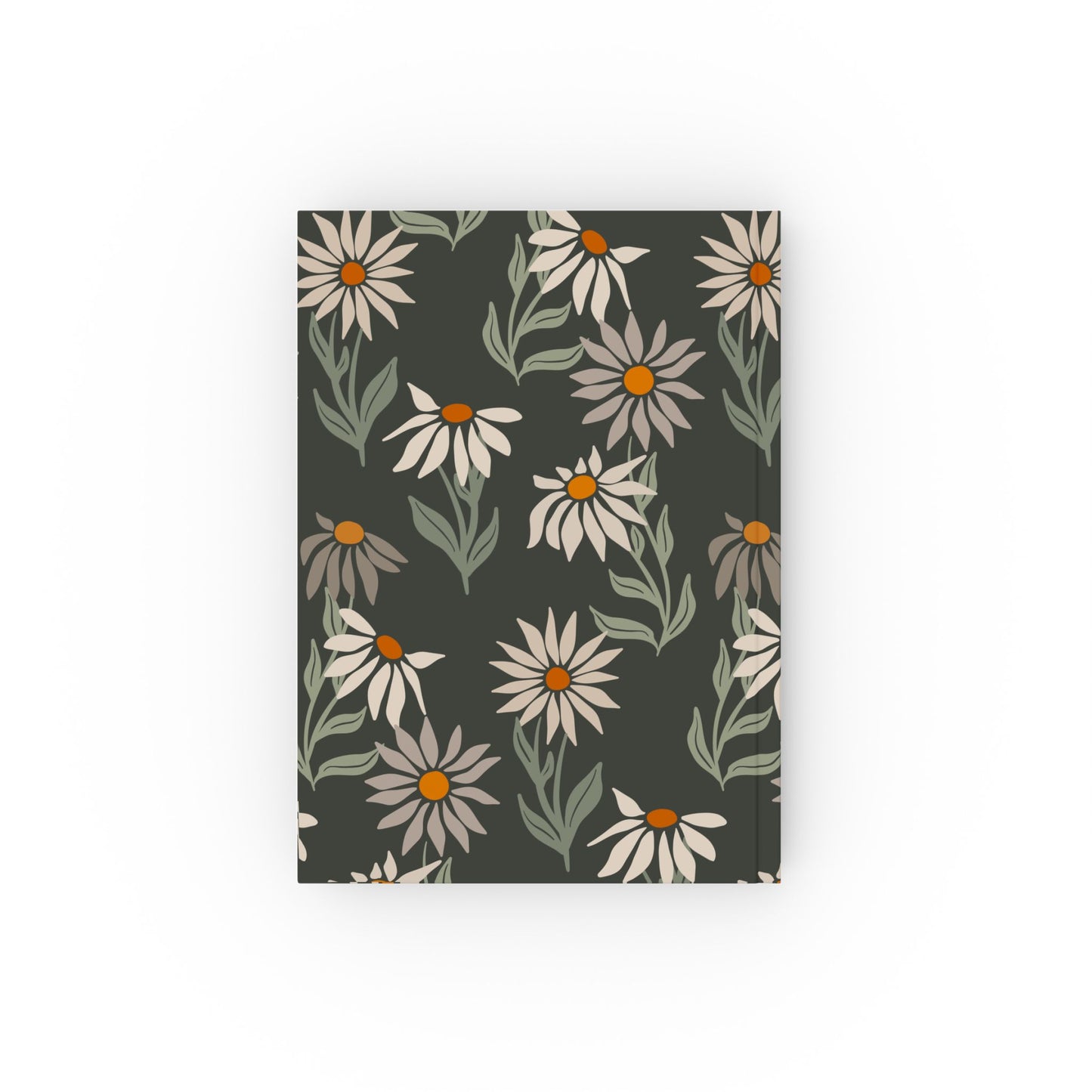 Floral Hard Backed Journal - Elegant Green Design for Nature Lovers