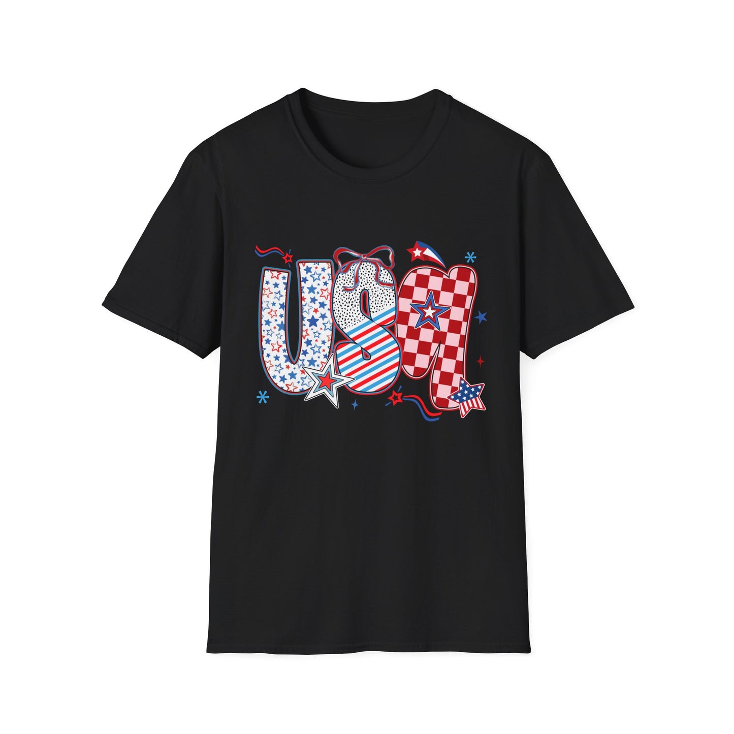 USA Themed T-Shirt - July 4th Celebration, Patriotic Apparel, Independence Day Gift