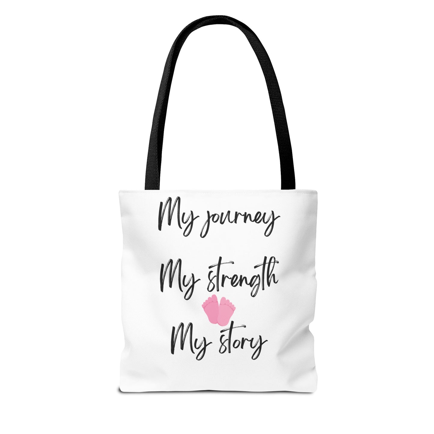 Inspirational Tote Bag - 'My Journey, My Strength, My Story'