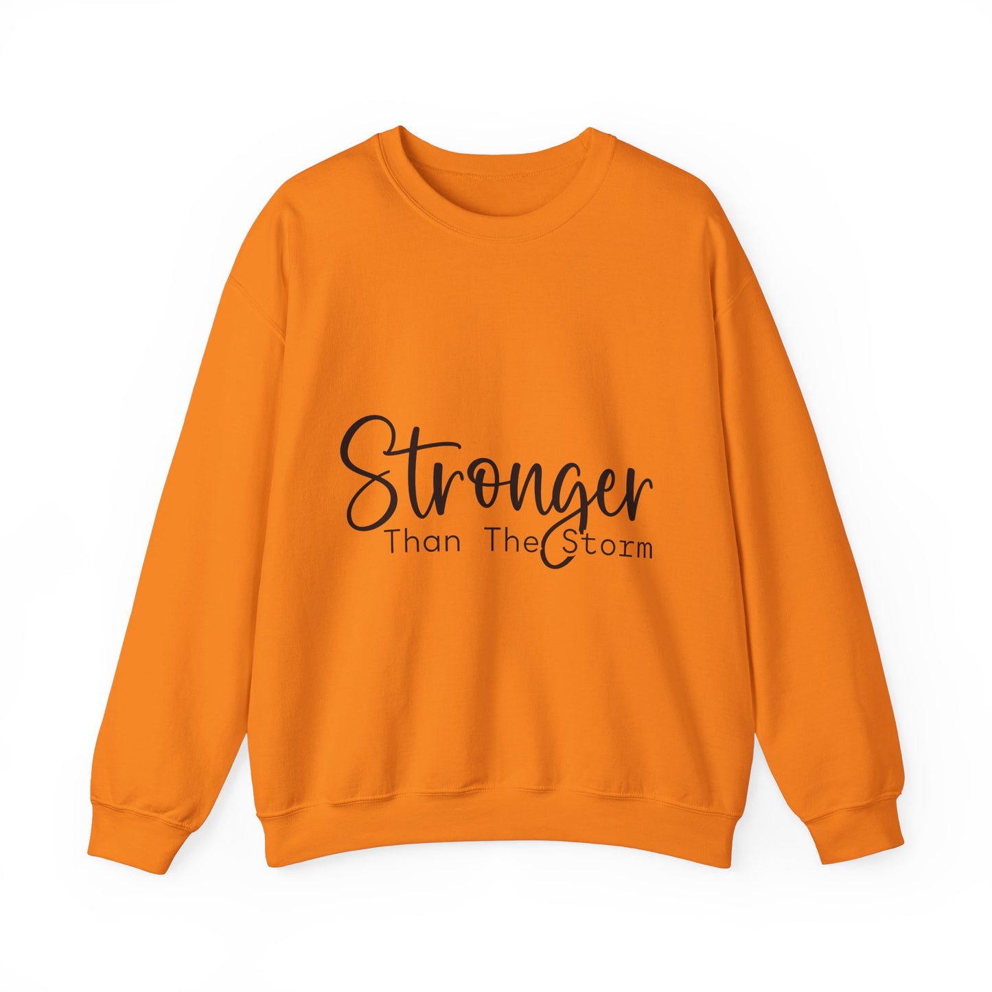 Stronger Than The Storm Unisex Heavy Blend Crewneck Sweatshirt | Cozy Casual Wear