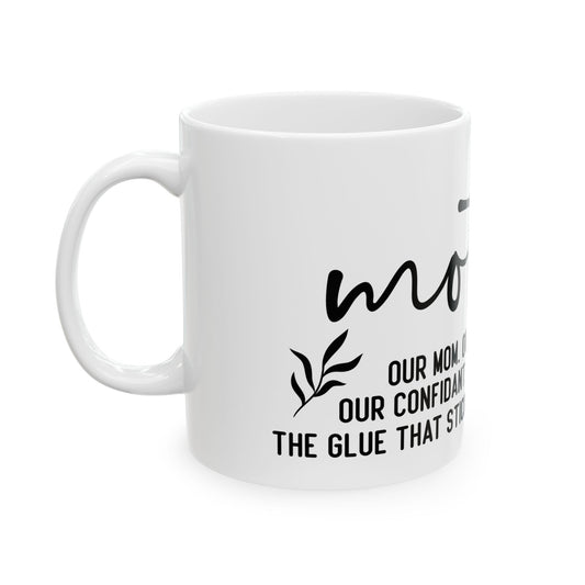 Custom Ceramic Mug - Perfect Gift for Mom with Heartfelt Message