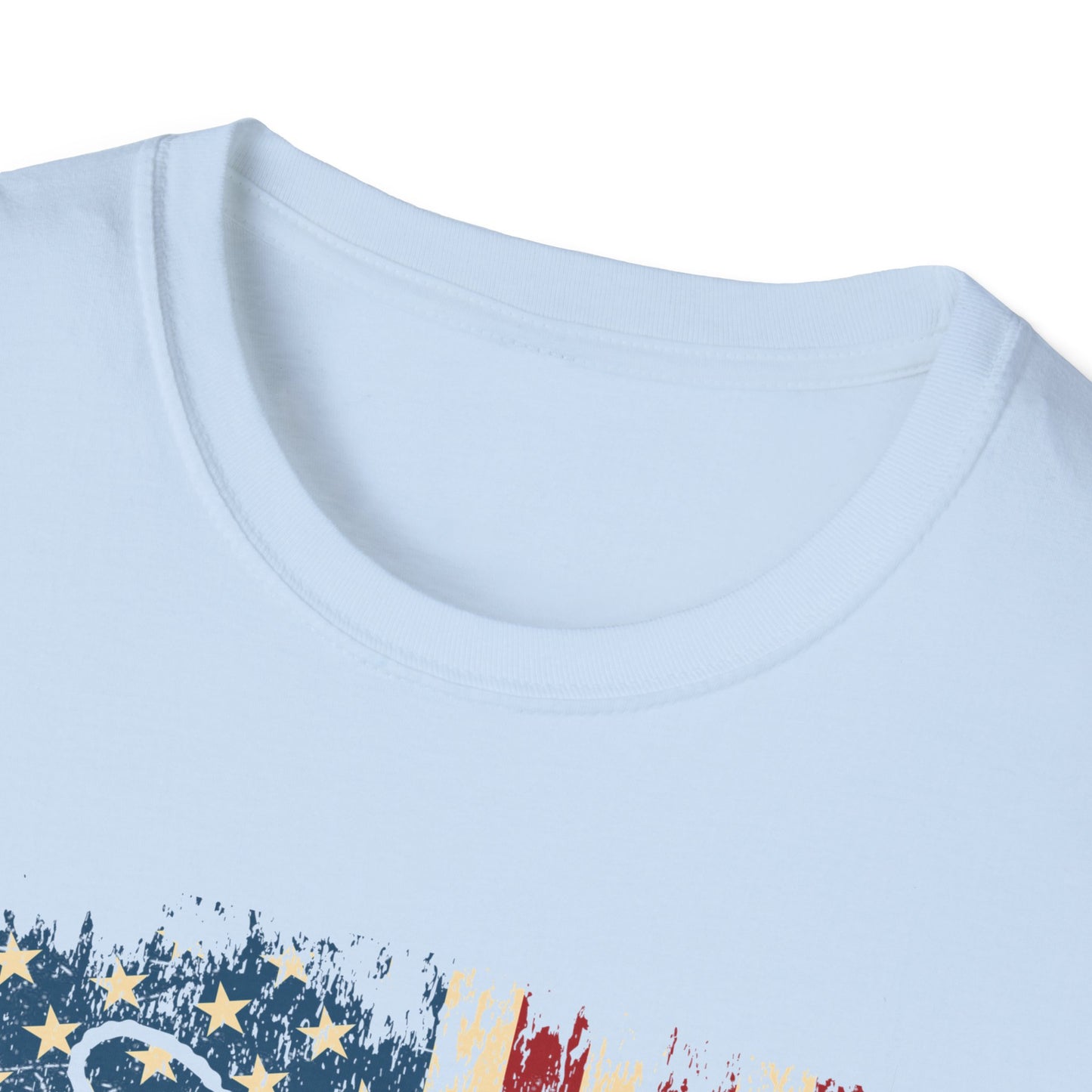 Military Mom T-Shirt – Distressed American Flag & Dog Tag Patriotic Tee