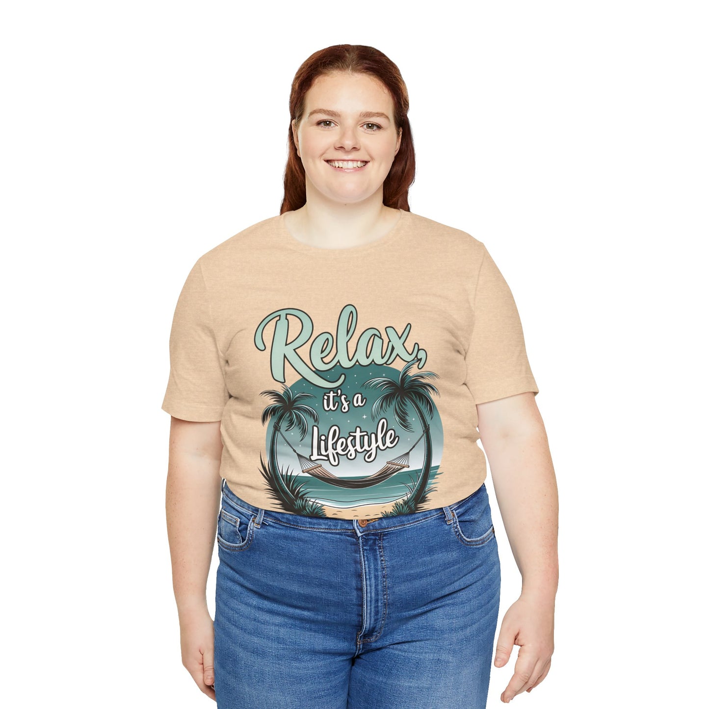 Relax, It's a Lifestyle Unisex Jersey Tee - Perfect for Beach Lovers & Vacation Vibes