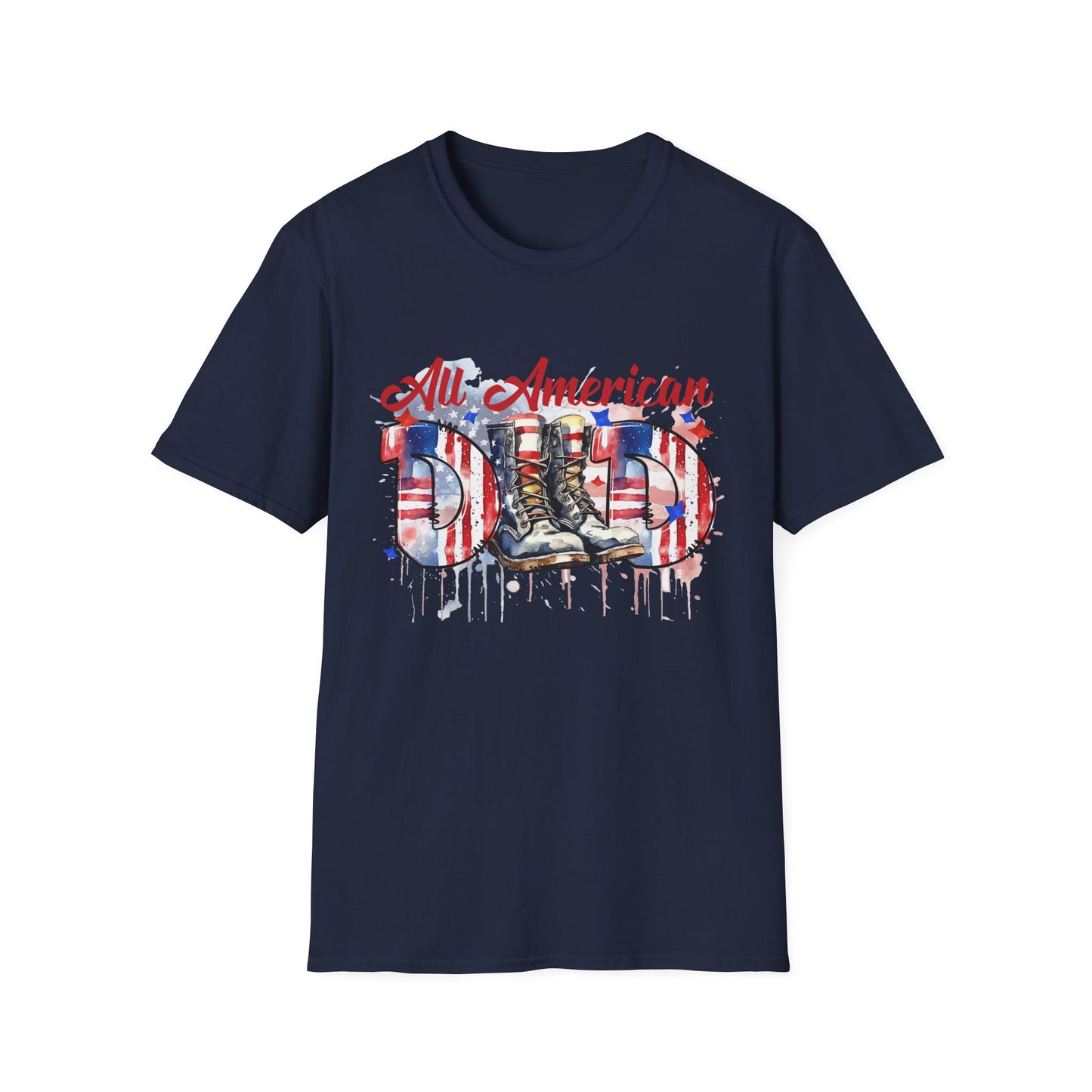 All American Dad T-Shirt | Patriotic Tee, Father's Day Gift