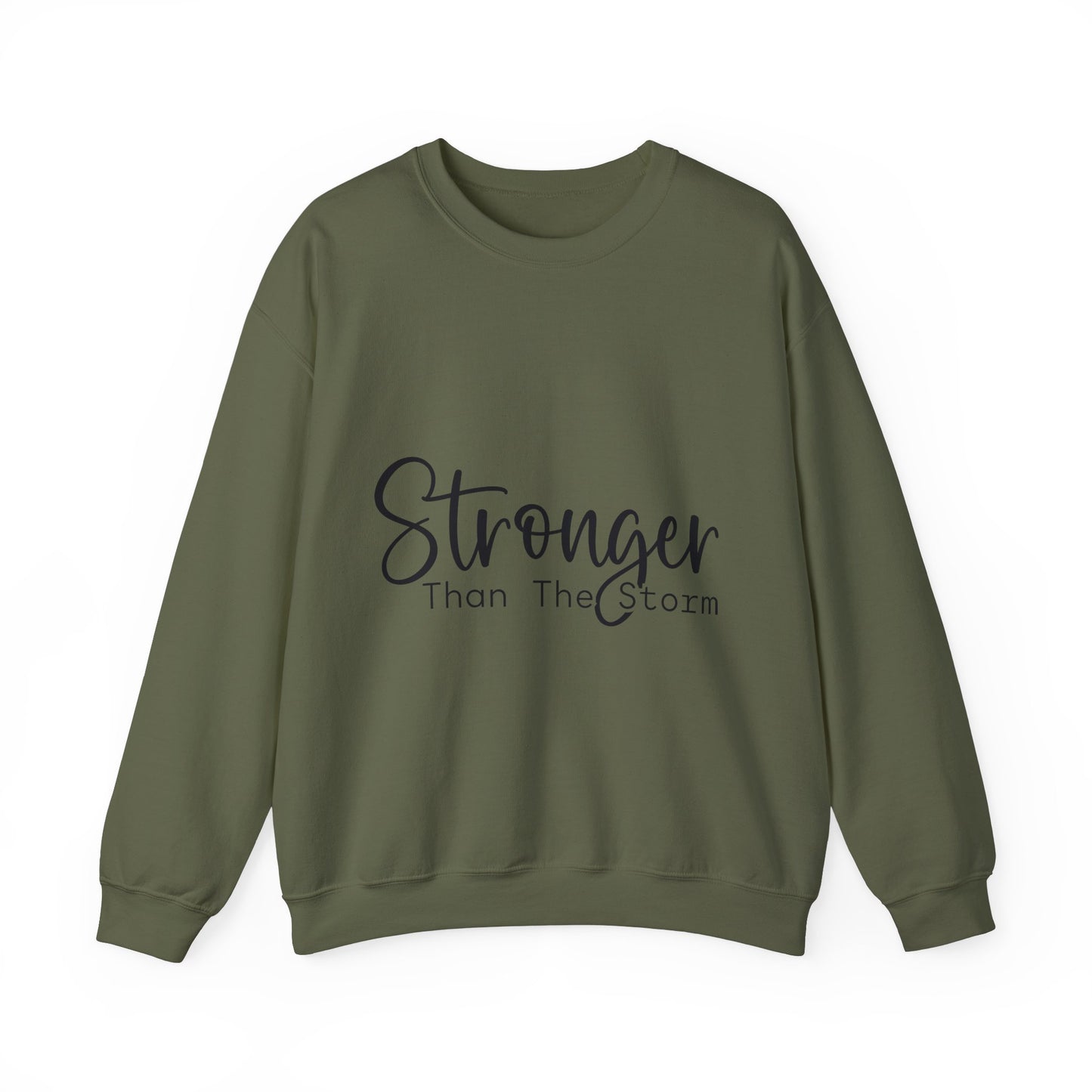 Stronger Than The Storm Unisex Heavy Blend Crewneck Sweatshirt | Cozy Casual Wear