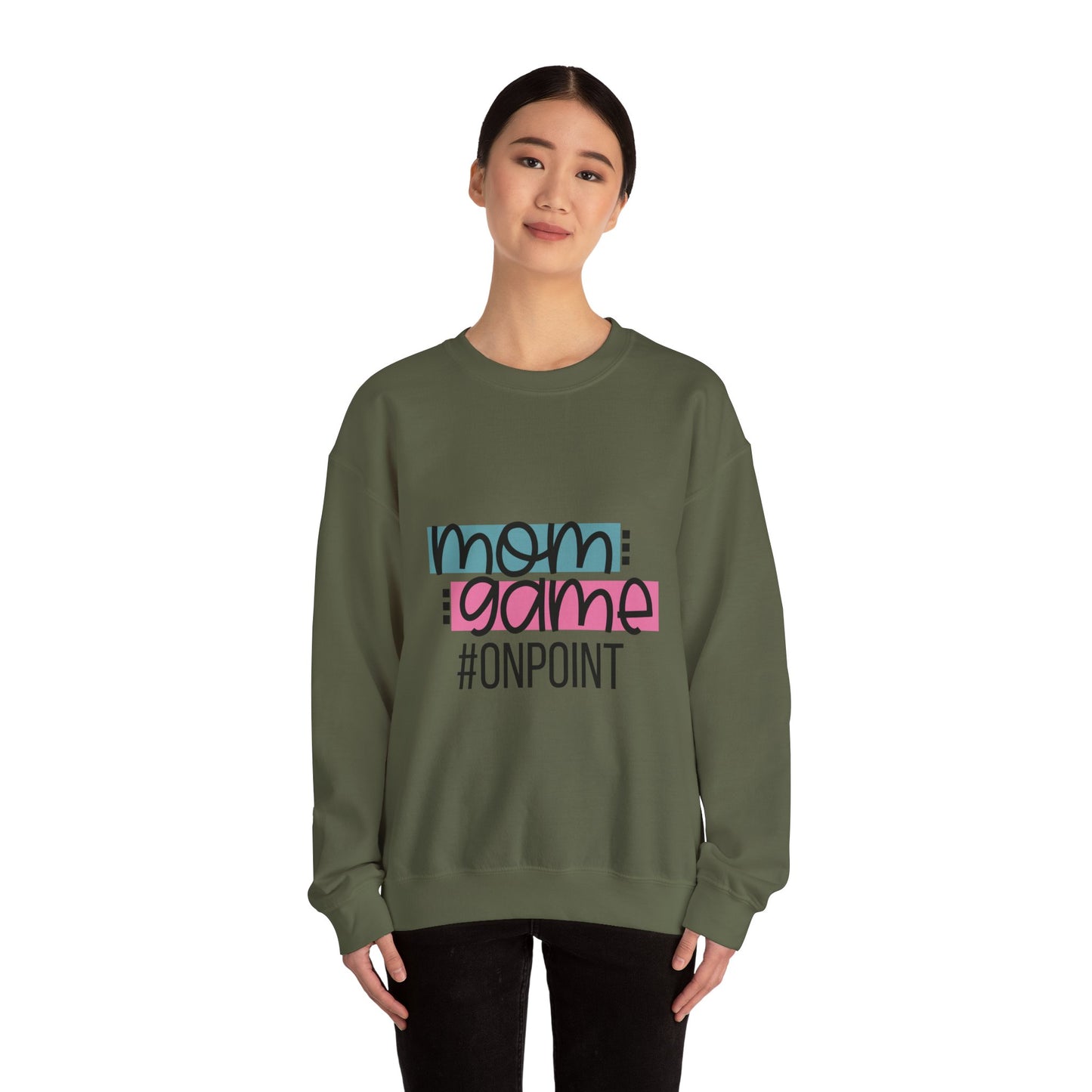Mom Game On Point Crewneck Sweatshirt