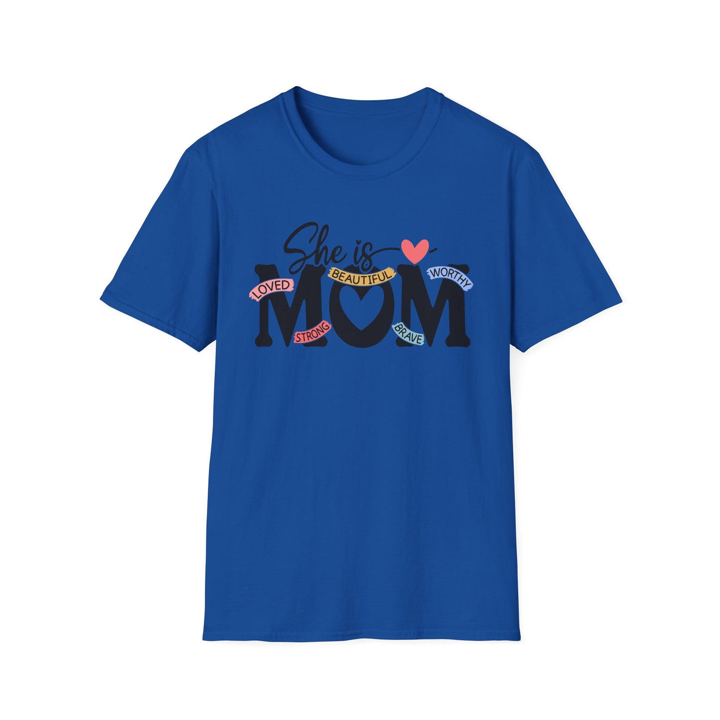 Mom Heart Tee — "She is MOM" Inspirational Mother's Day T-Shirt