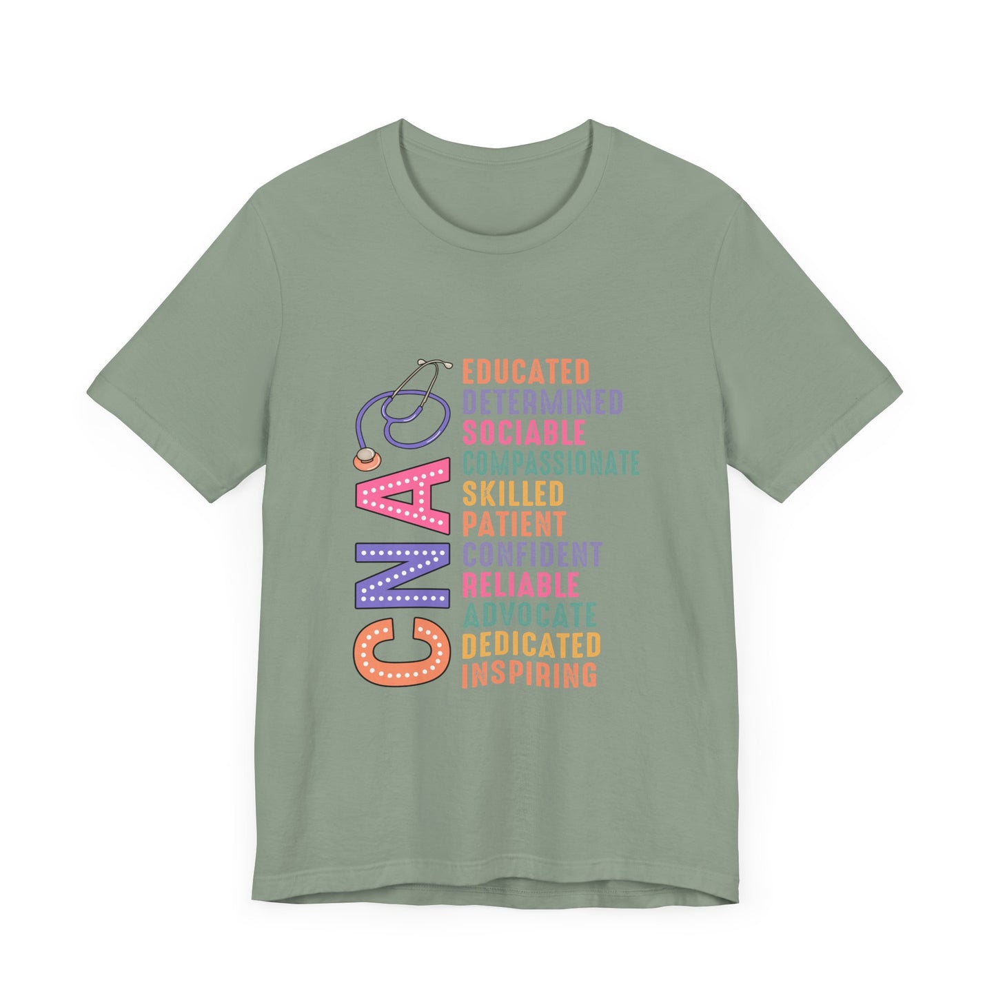 CNA Pride Unisex Short Sleeve Tee - Compassionate & Inspiring Nursing Shirt