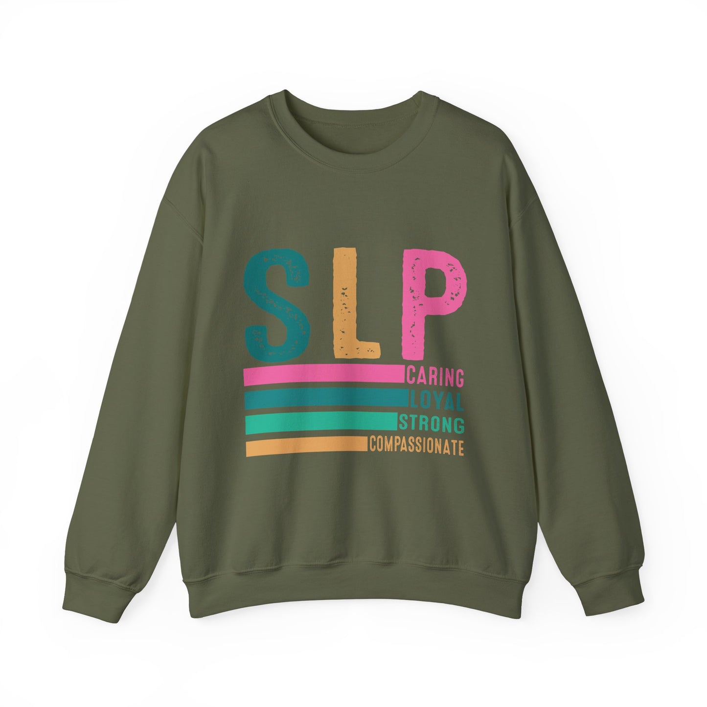SLP Caring Loyal Strong Unisex Crewneck Sweatshirt