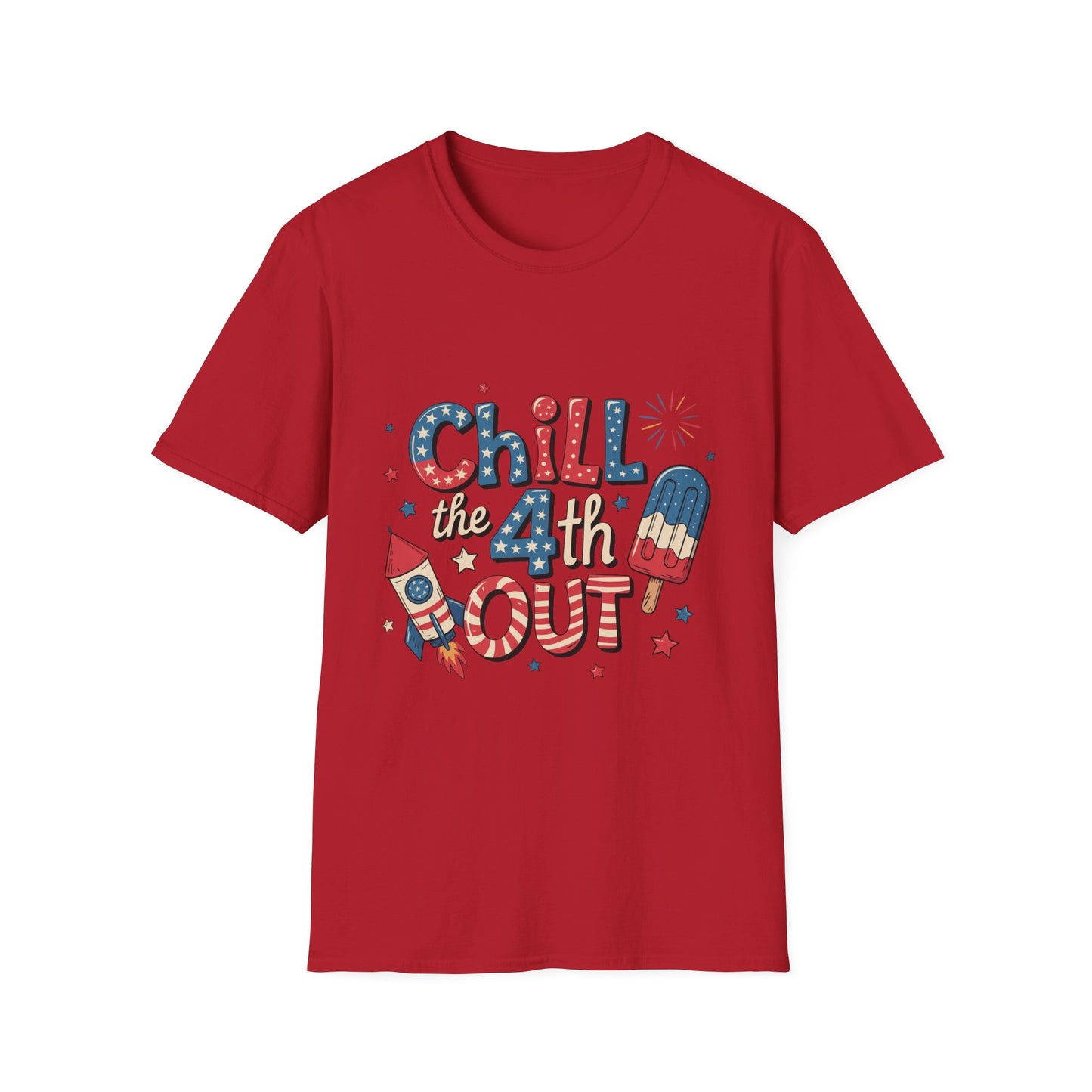 Patriotic Chill T-Shirt, 4th of July Shirt, Independence Day Apparel
