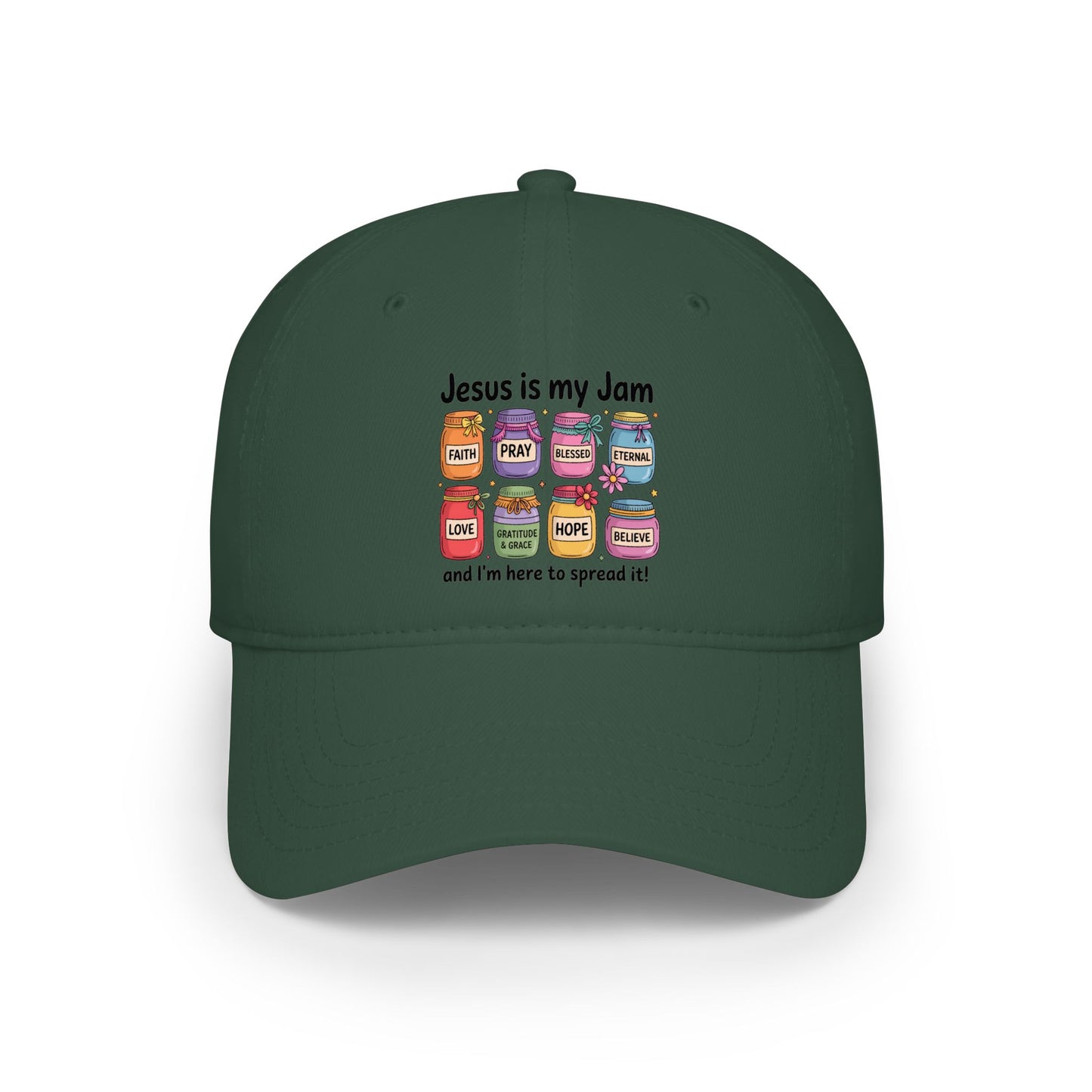 Christian Baseball Cap — "Jesus Is My Jam" Low Profile Hat