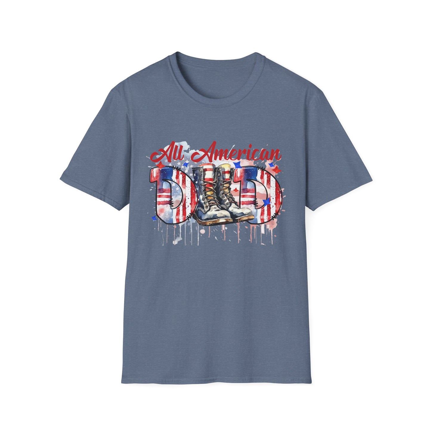 All American Dad T-Shirt | Patriotic Tee, Father's Day Gift