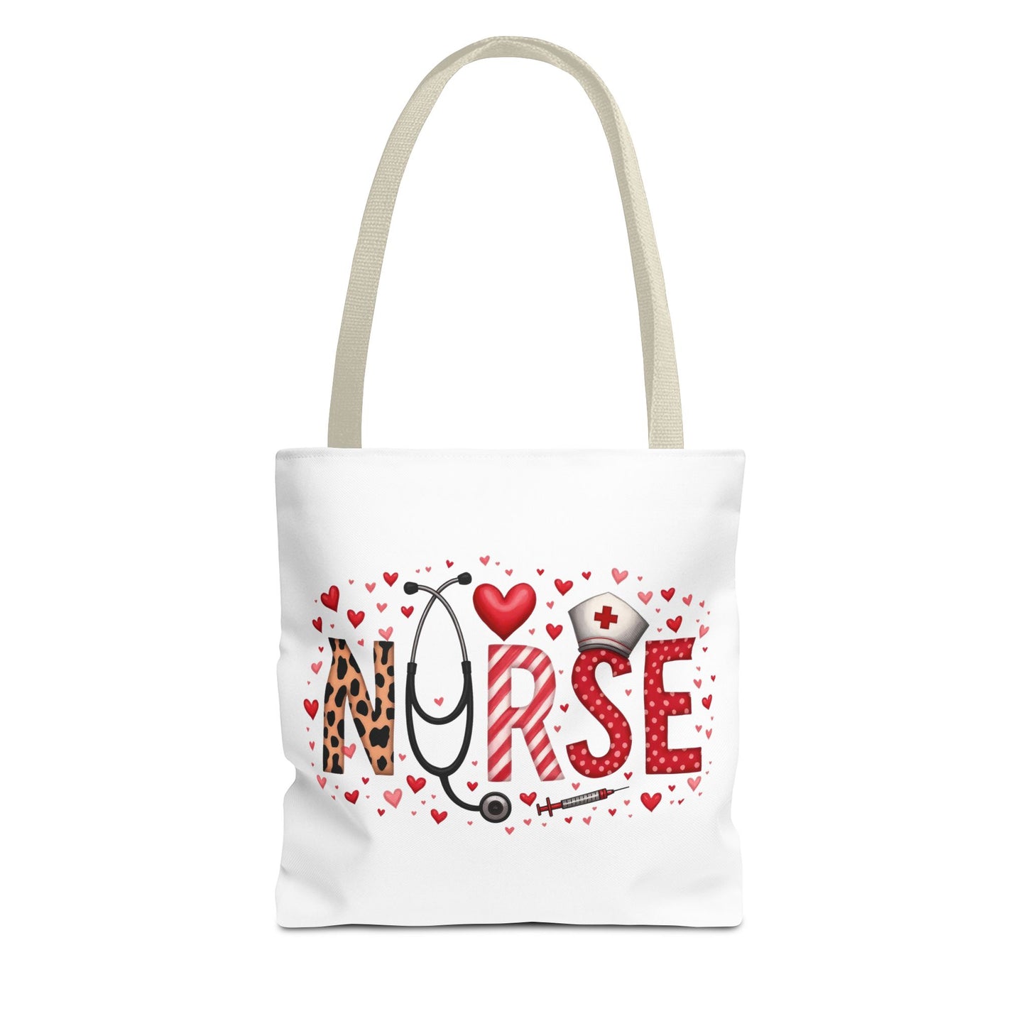Cute Nurse Tote Bag - Heart Design - Perfect Gift for Nurses