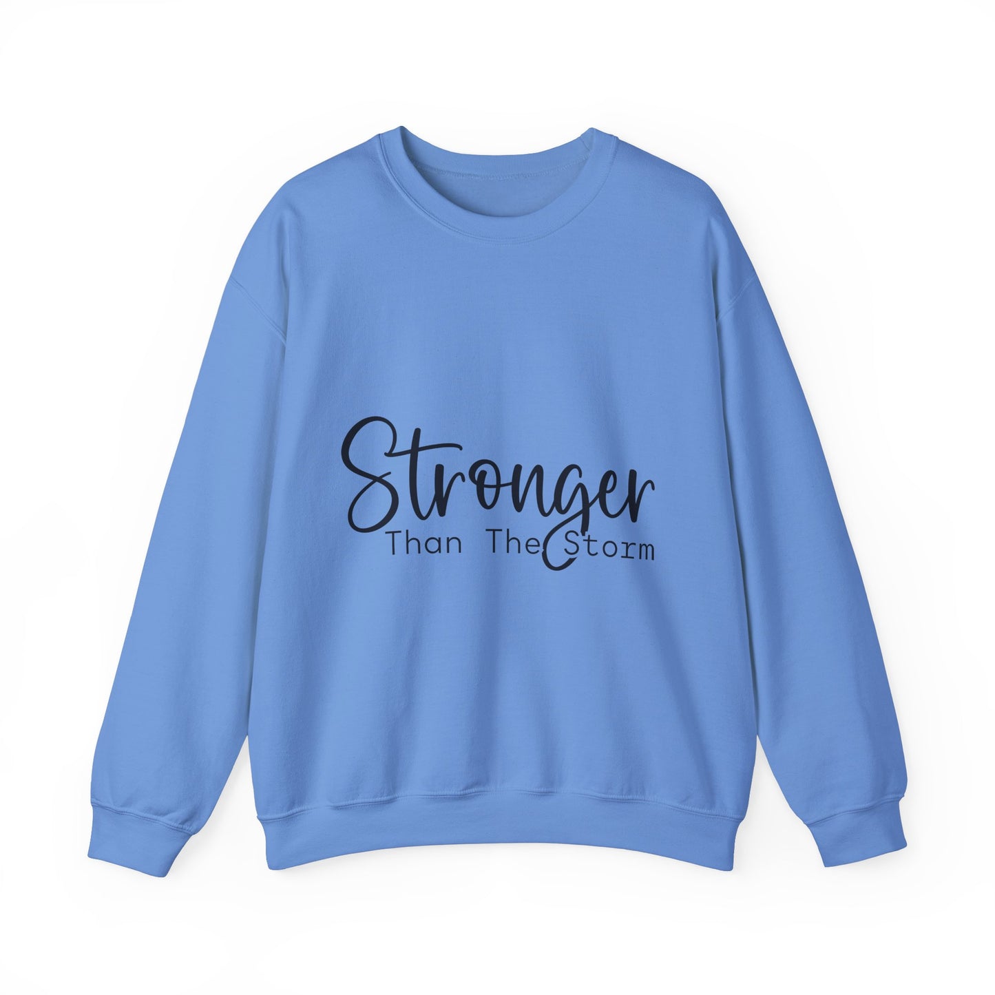 Stronger Than The Storm Unisex Heavy Blend Crewneck Sweatshirt | Cozy Casual Wear