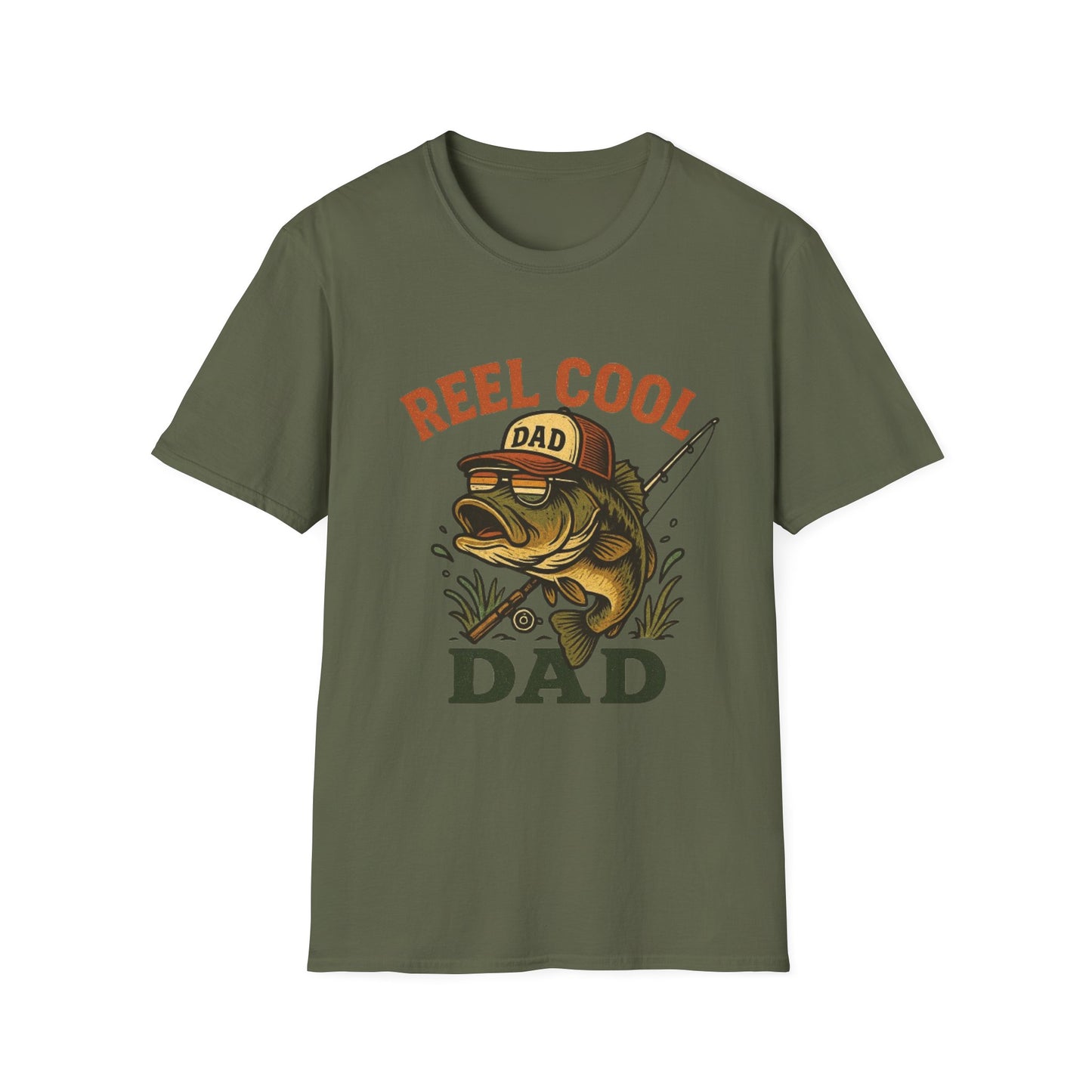 Reel Cool Dad T-Shirt | Fishing Gift, Father's Day Tee