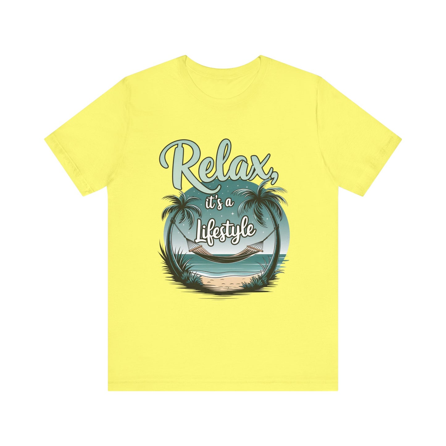 Relax, It's a Lifestyle Unisex Jersey Tee - Perfect for Beach Lovers & Vacation Vibes