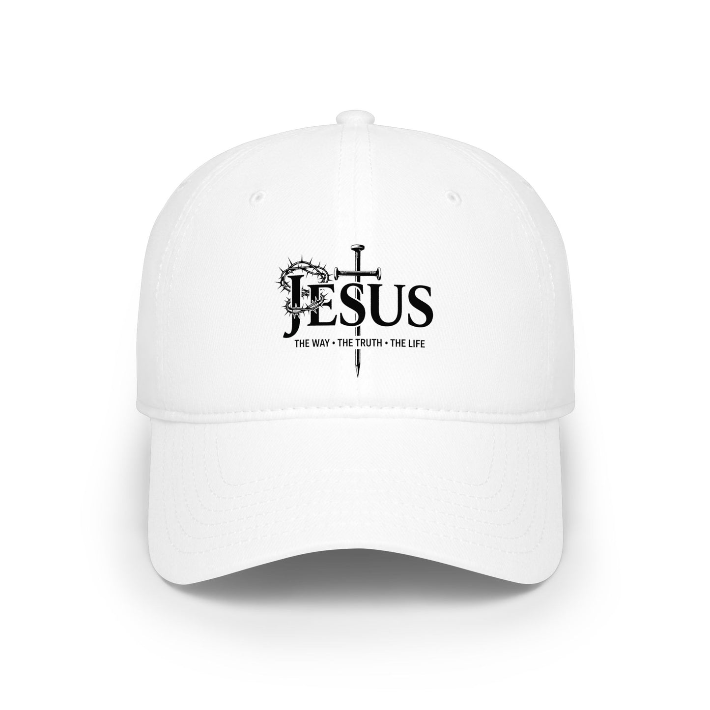Christian 'Jesus' Cross Low Profile Baseball Cap — Faith Worship Hat