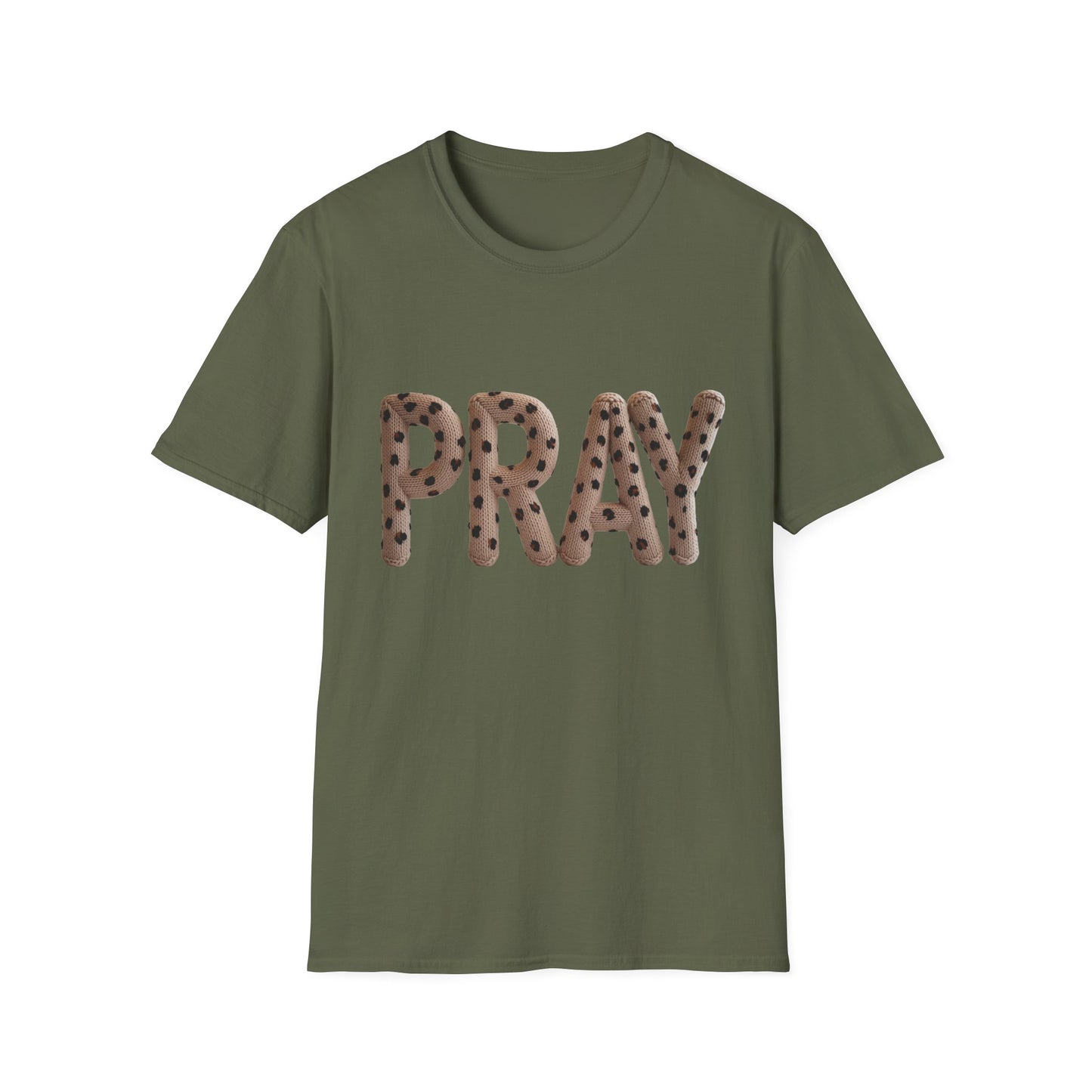 PRAY Leopard Print T-Shirt — Inspirational Faith Graphic Tee
