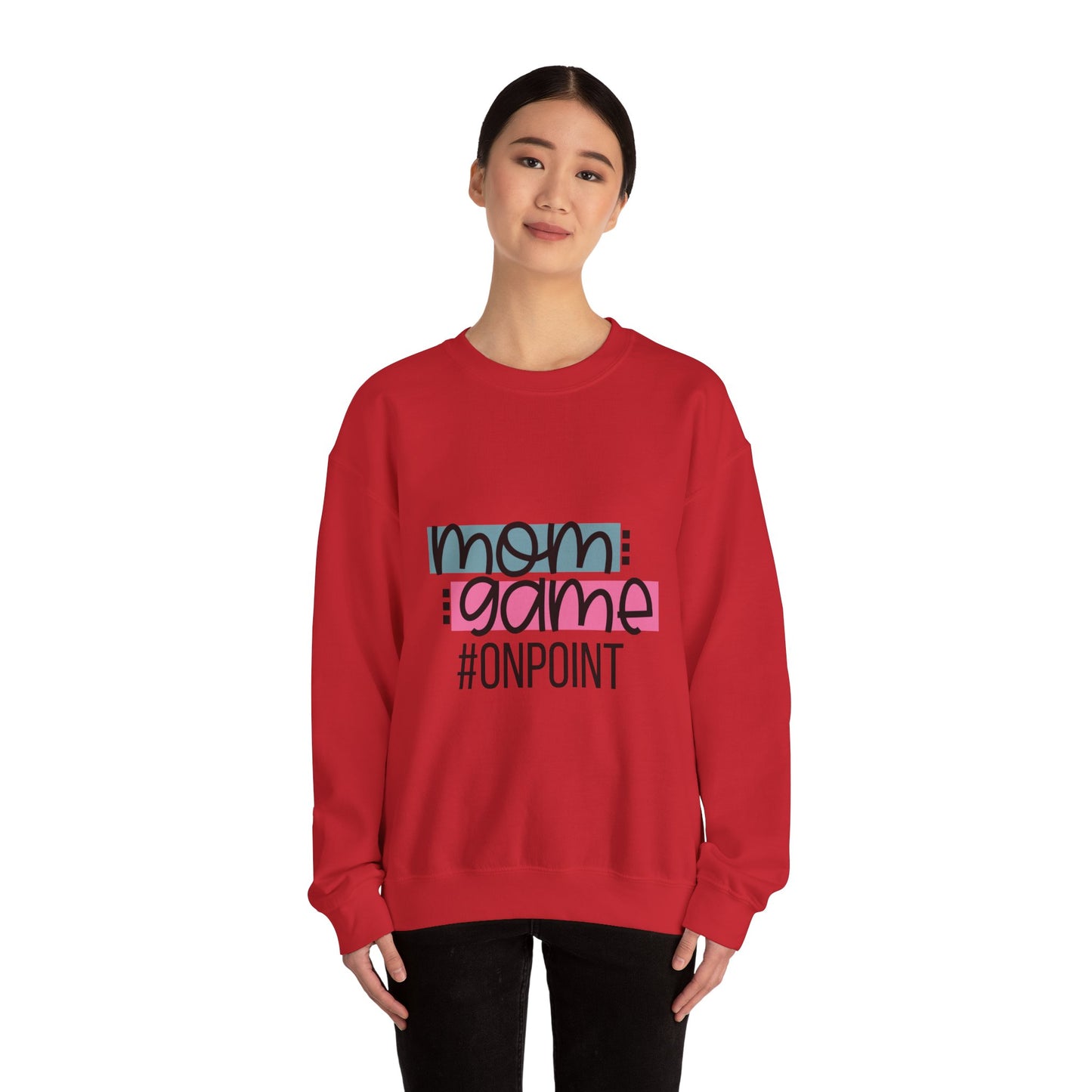 Mom Game On Point Crewneck Sweatshirt