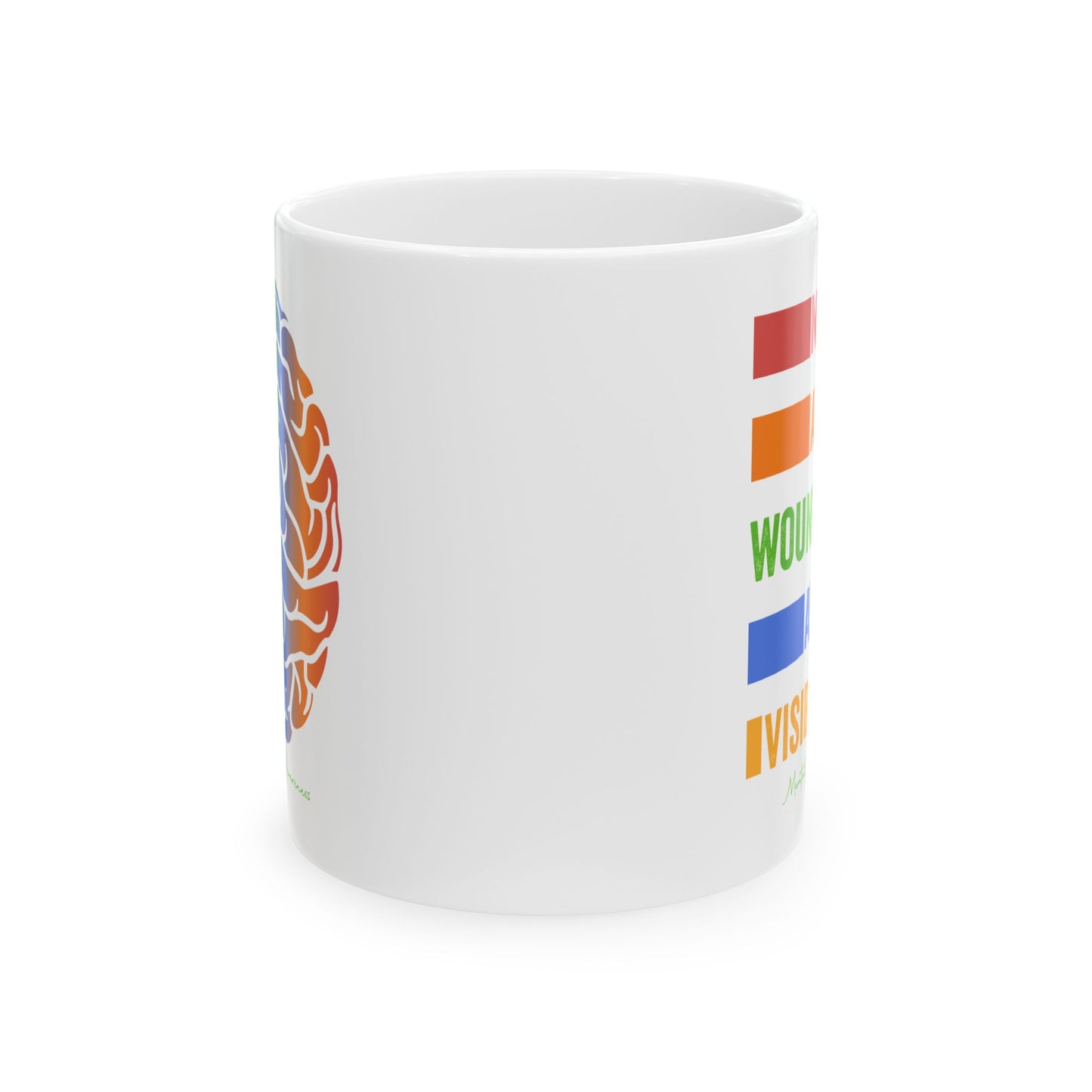 Inspirational Brain Graphic Ceramic Mug - 11oz & 15oz