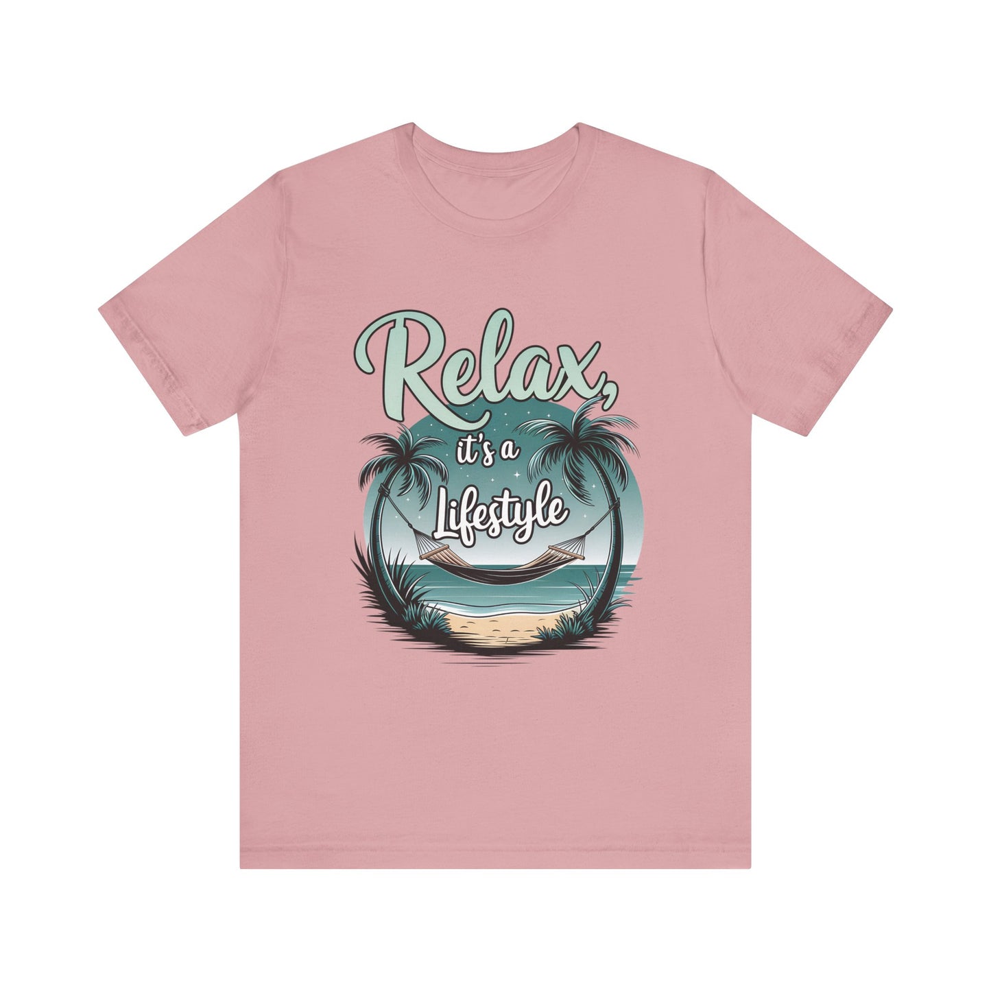Relax, It's a Lifestyle Unisex Jersey Tee - Perfect for Beach Lovers & Vacation Vibes