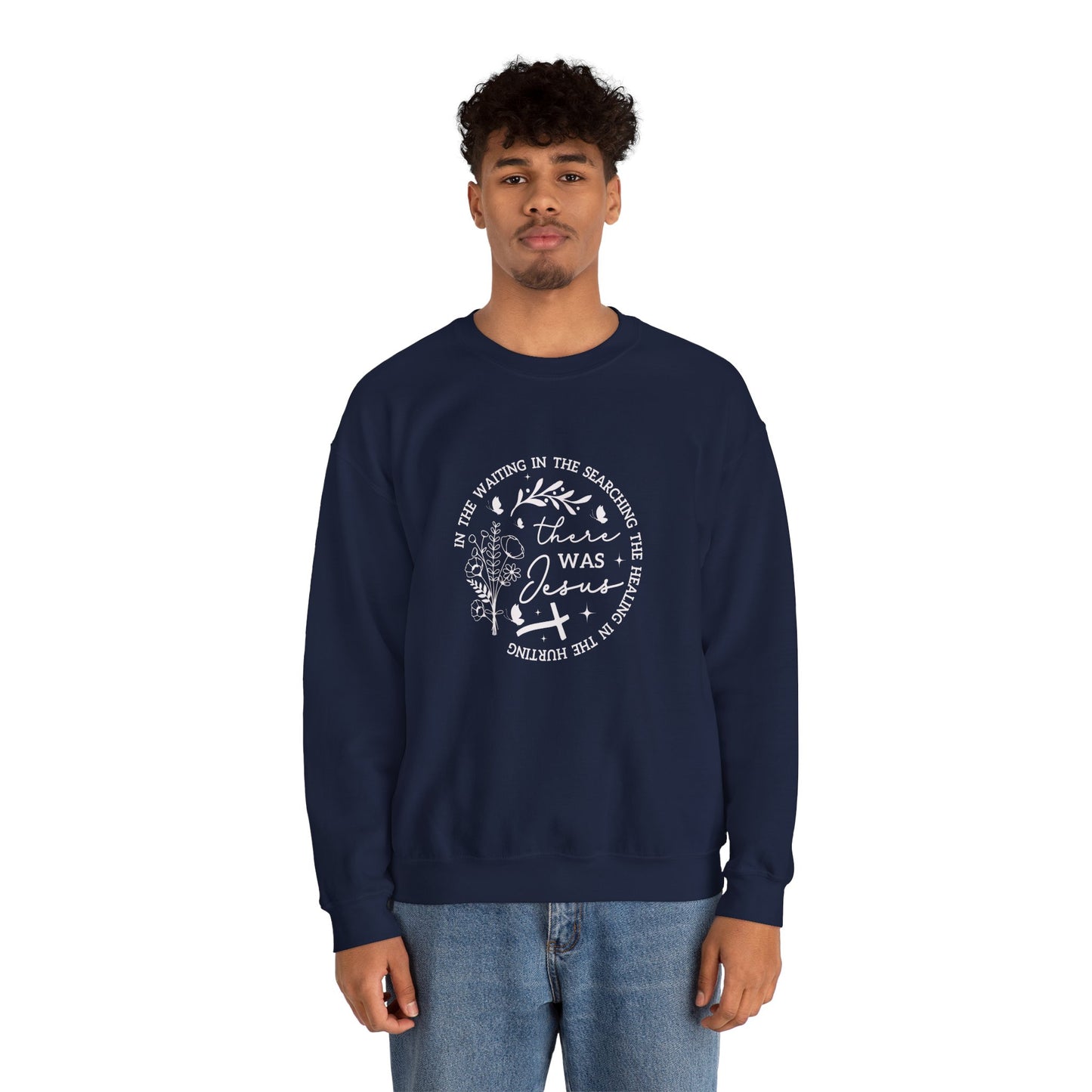 Faith & Comfort Crewneck Sweatshirt - 'In the Waiting' Design