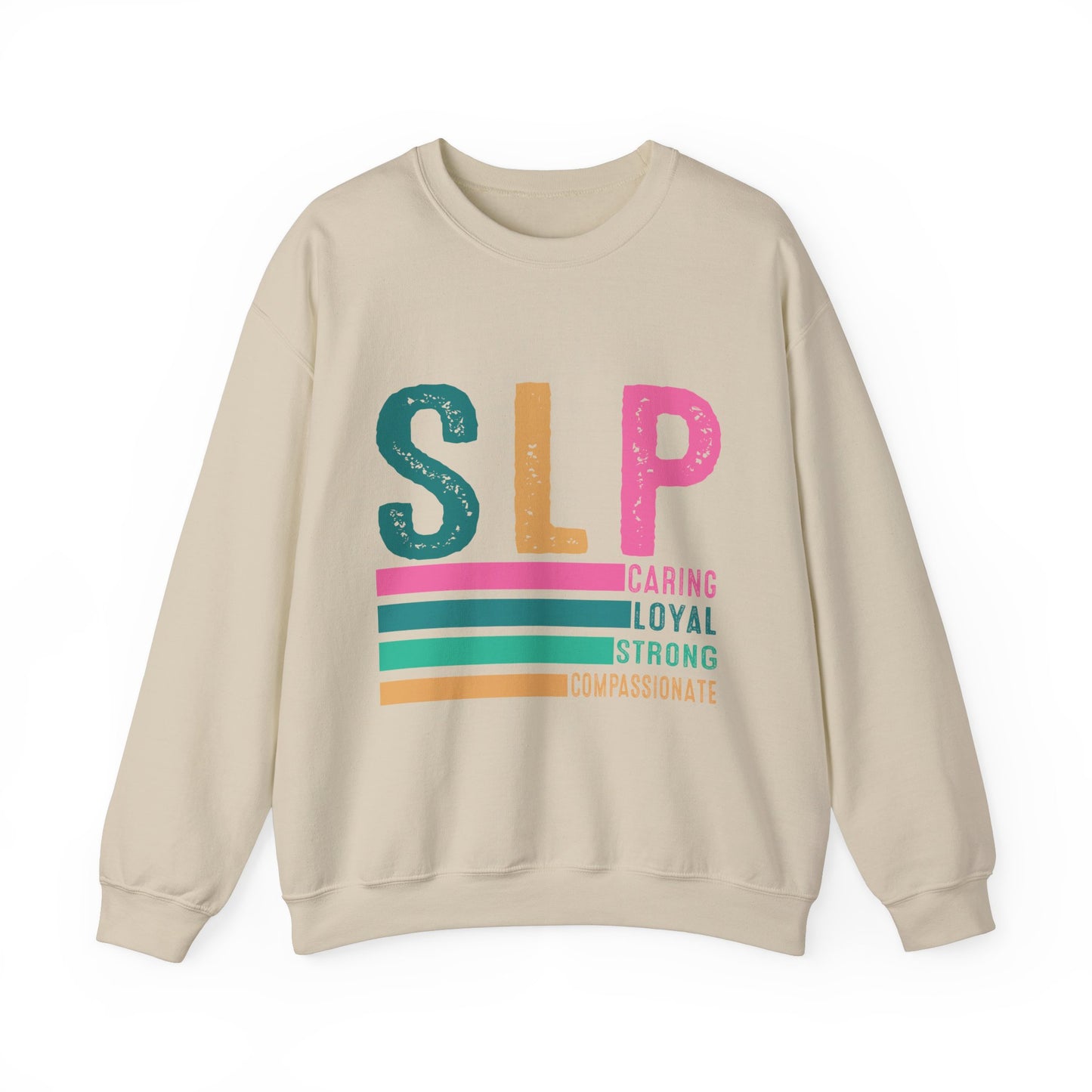 SLP Caring Loyal Strong Unisex Crewneck Sweatshirt