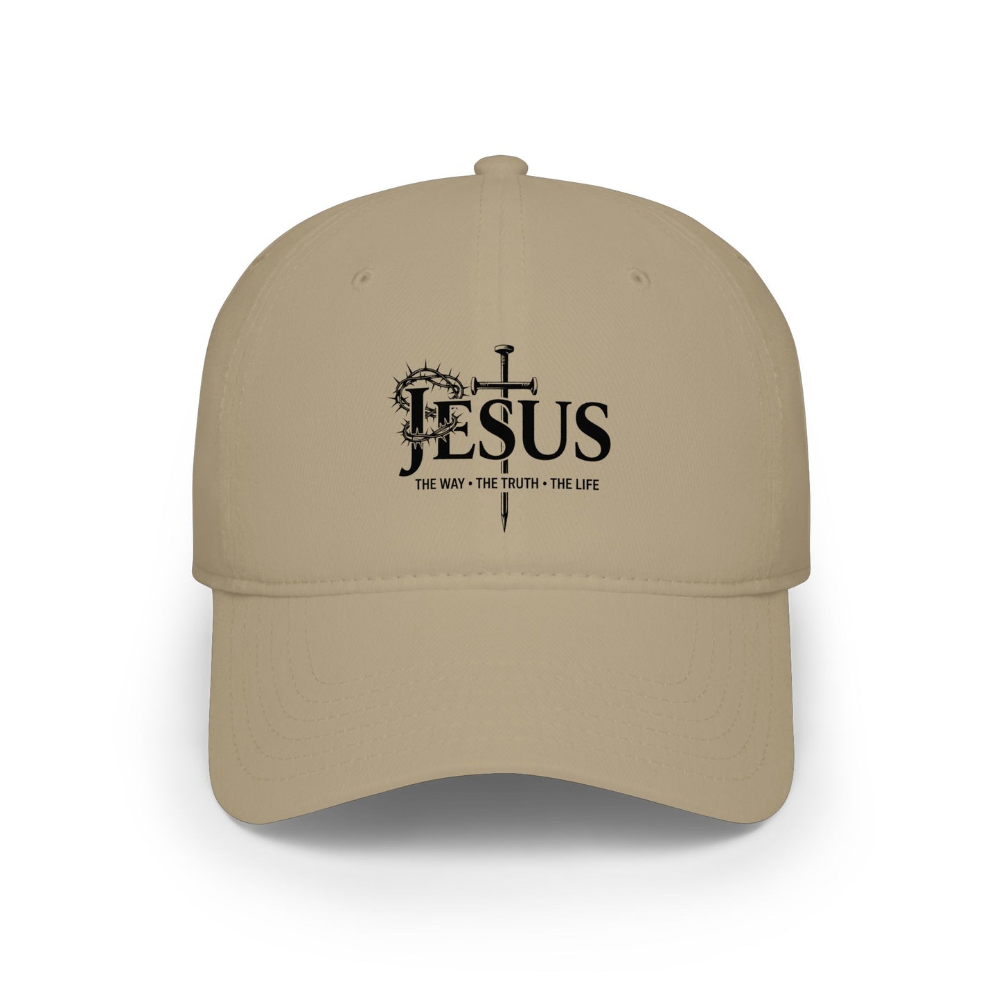 Christian 'Jesus' Cross Low Profile Baseball Cap — Faith Worship Hat