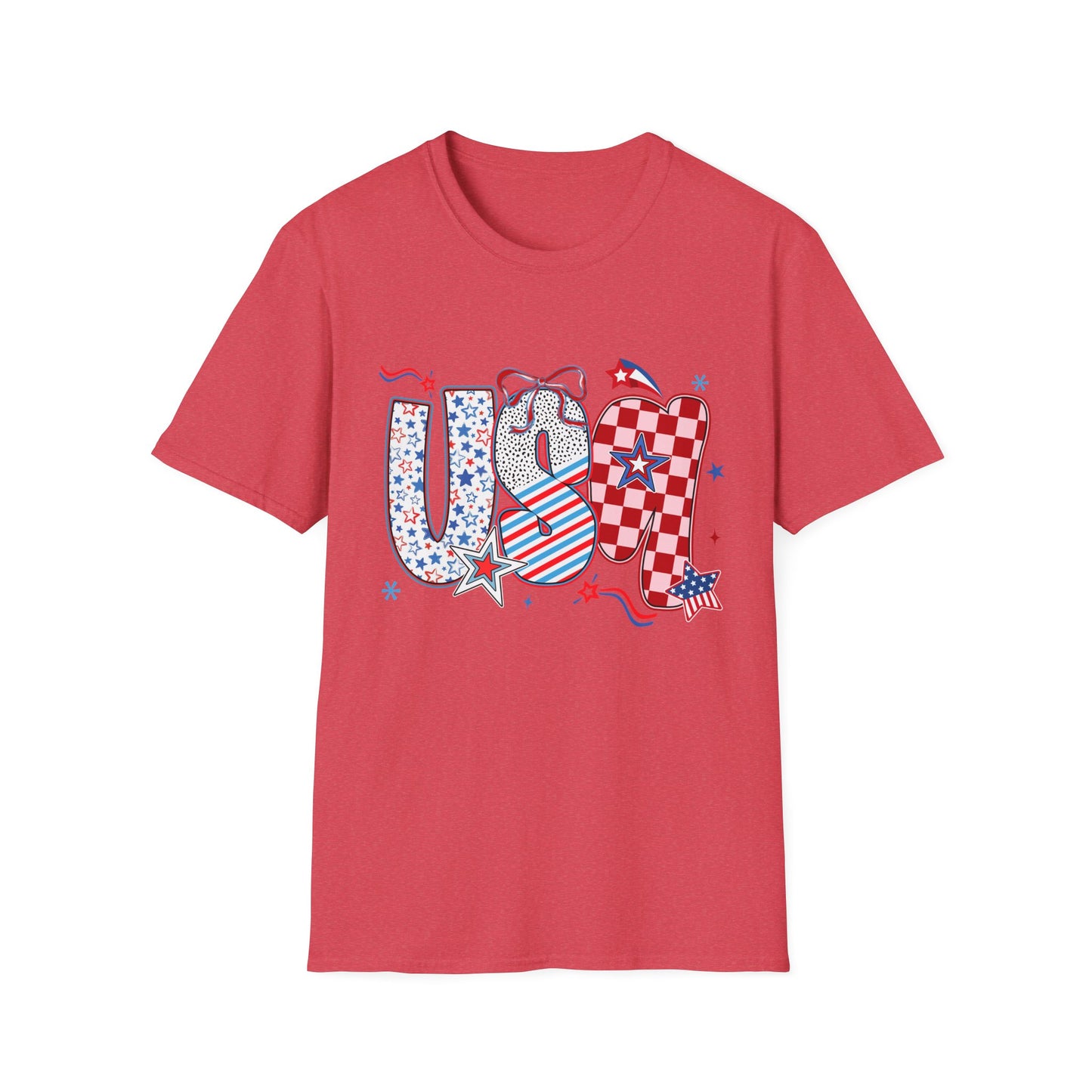 USA Themed T-Shirt - July 4th Celebration, Patriotic Apparel, Independence Day Gift