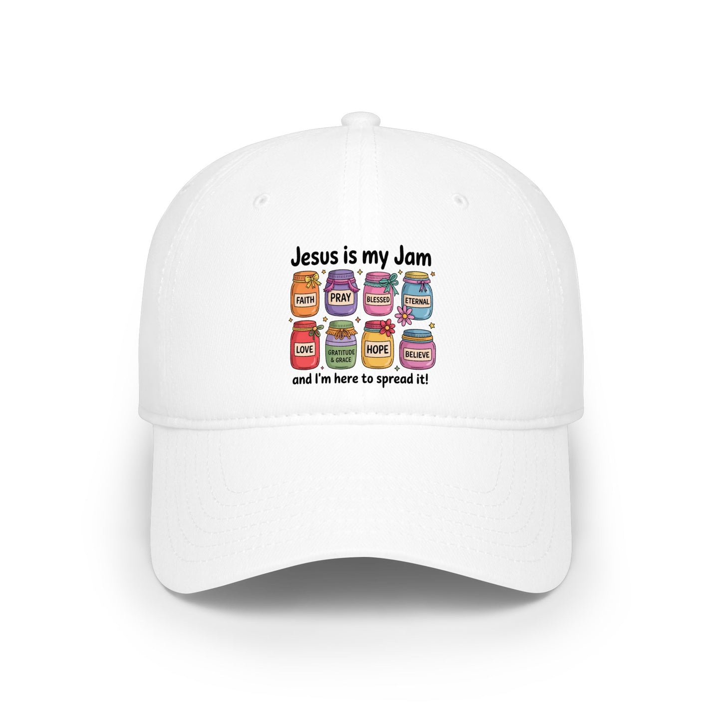 Christian Baseball Cap — "Jesus Is My Jam" Low Profile Hat