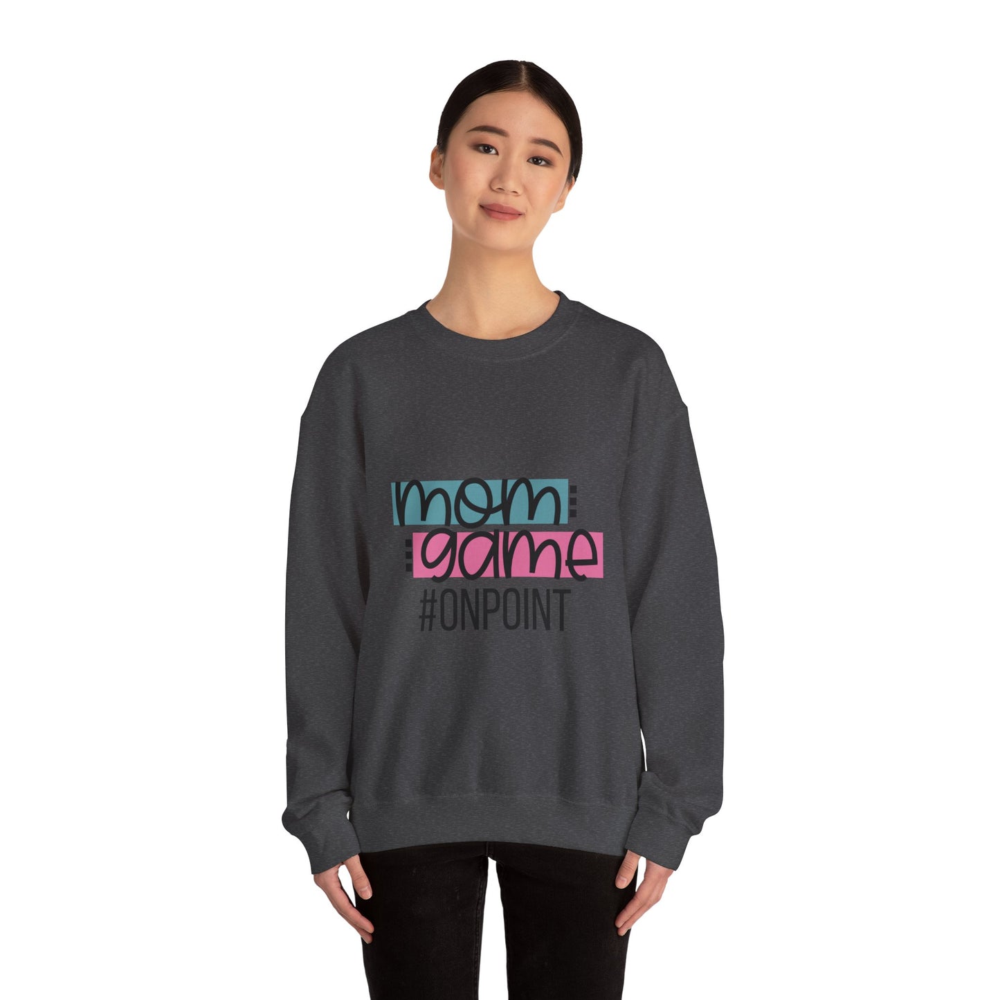 Mom Game On Point Crewneck Sweatshirt