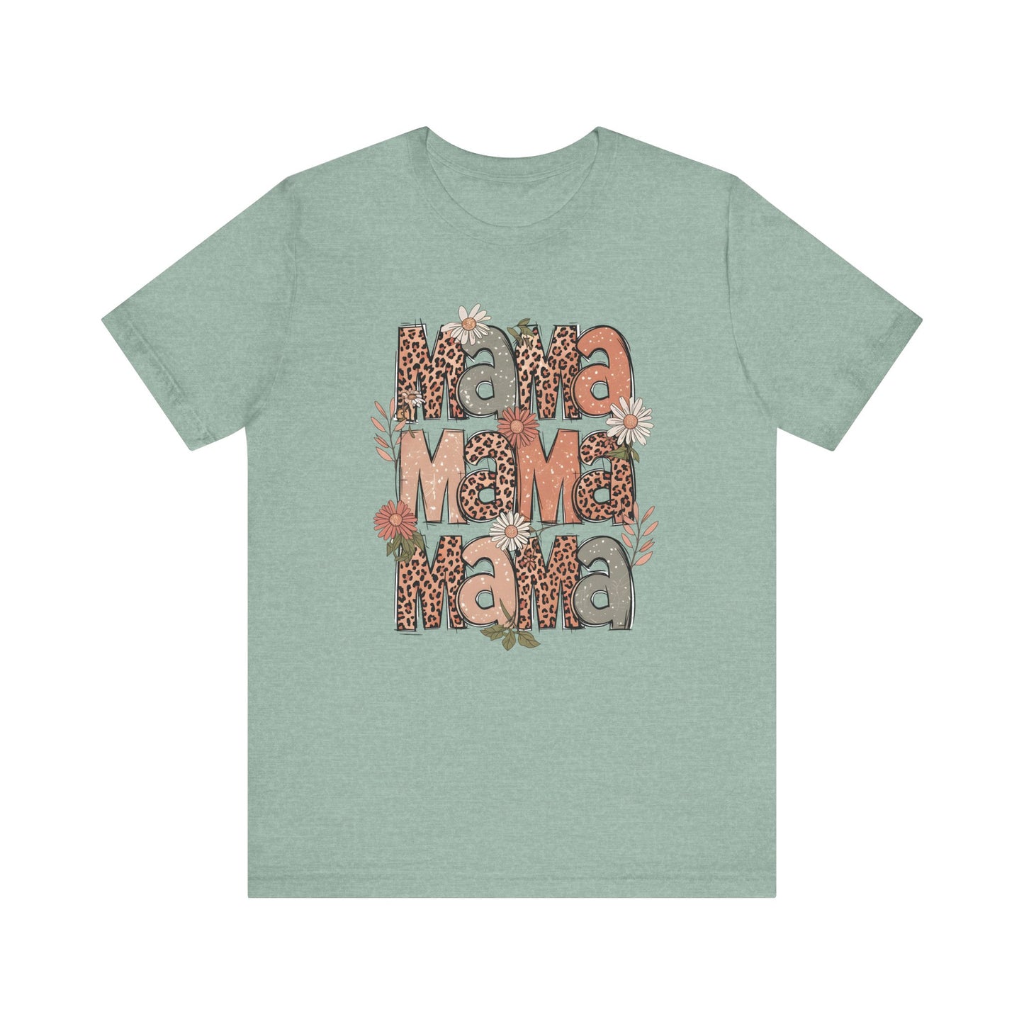 Floral Mama T-Shirt - Unisex Jersey Short Sleeve Tee for Mother's Day
