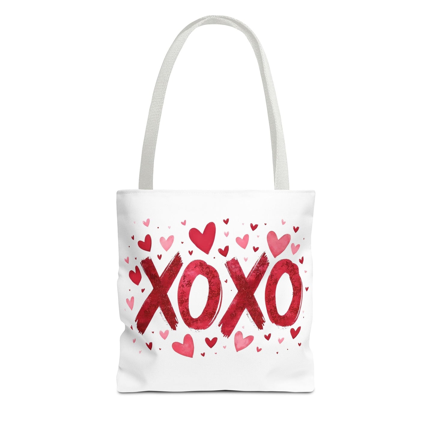 XOXO Hearts Tote Bag - Stylish Reusable Shopping Bag for Valentine's Day and Everyday Use