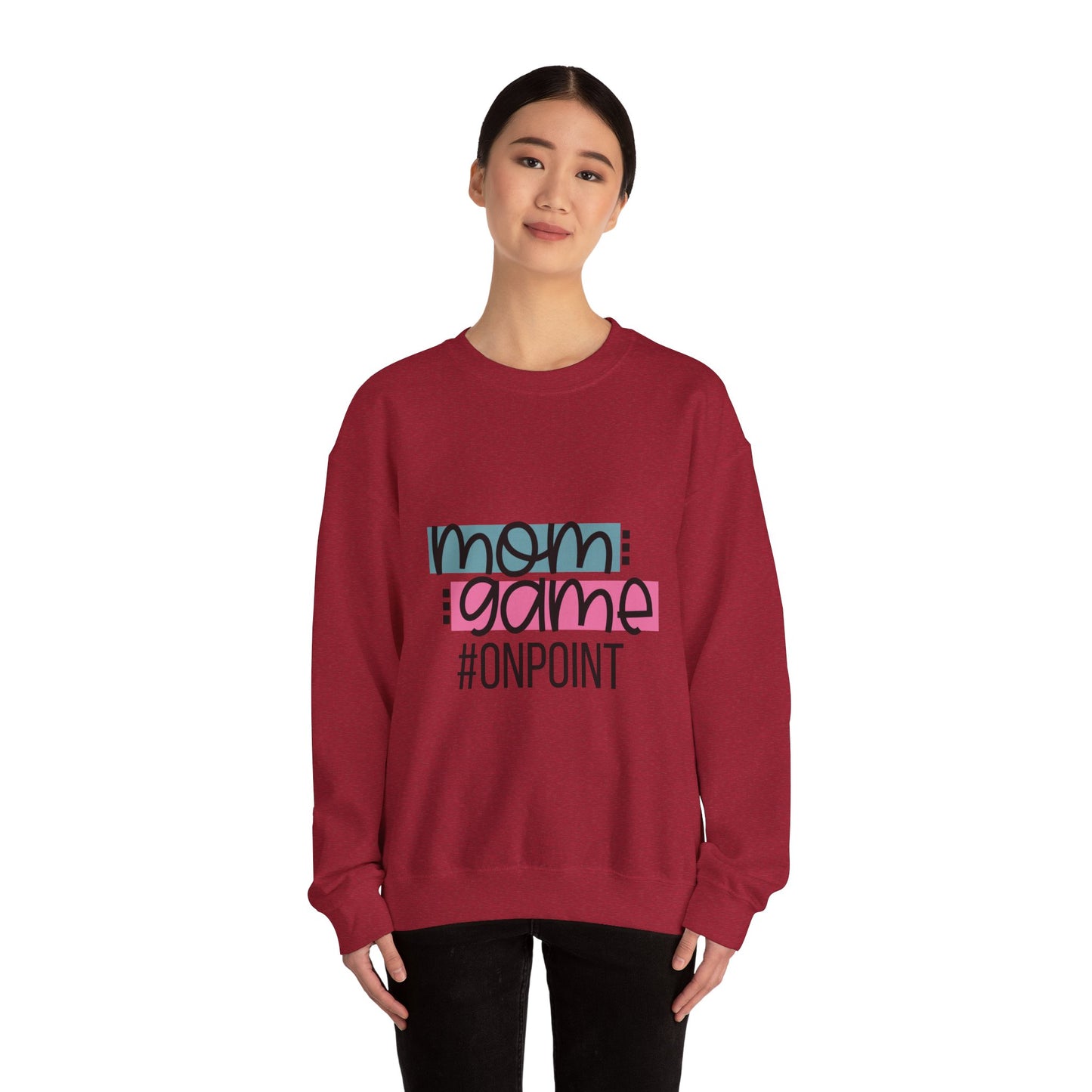 Mom Game On Point Sweatshirt - Unisex Heavy Blend™ Crewneck