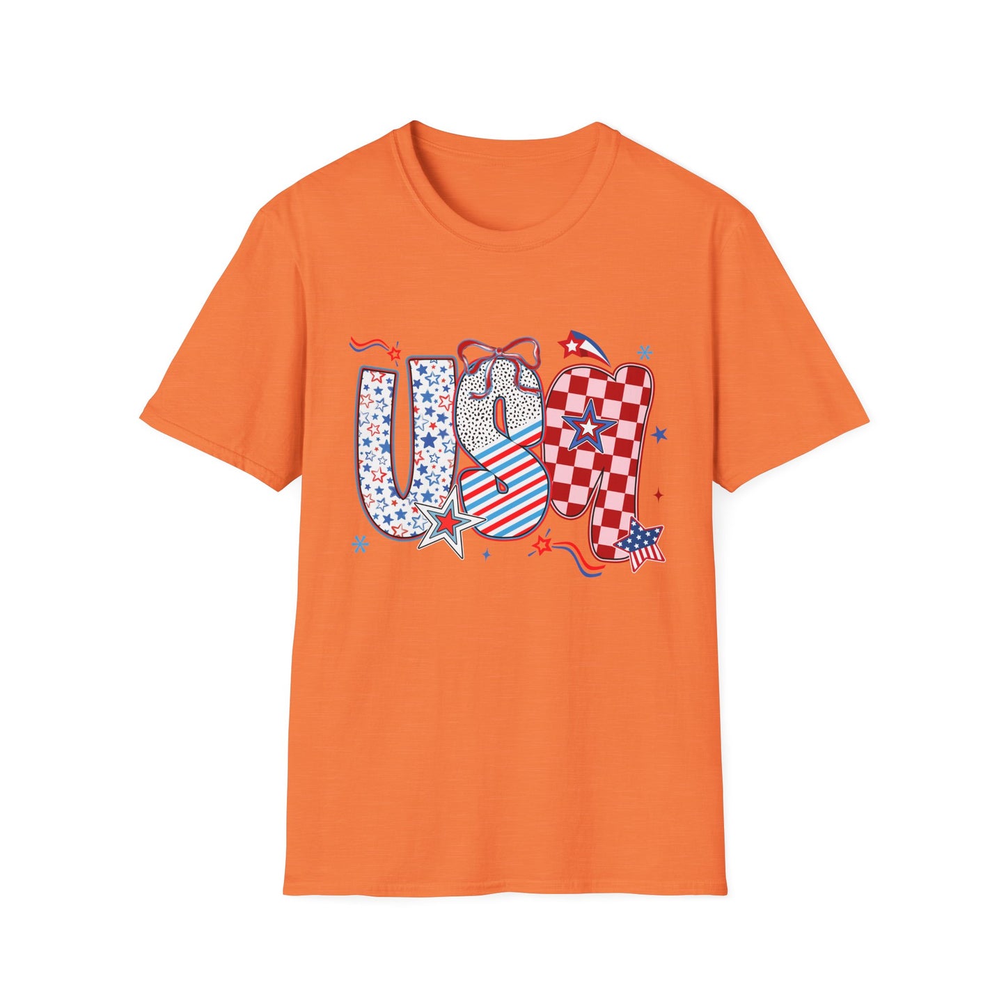 USA Themed T-Shirt - July 4th Celebration, Patriotic Apparel, Independence Day Gift