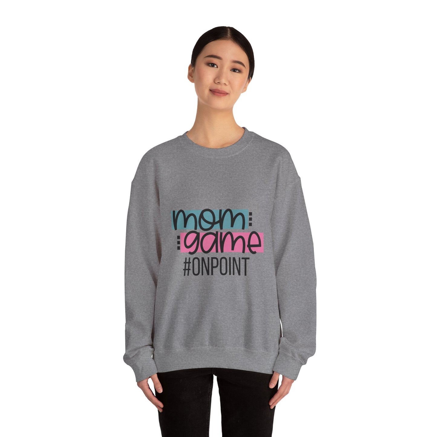 Mom Game On Point Sweatshirt - Unisex Heavy Blend™ Crewneck