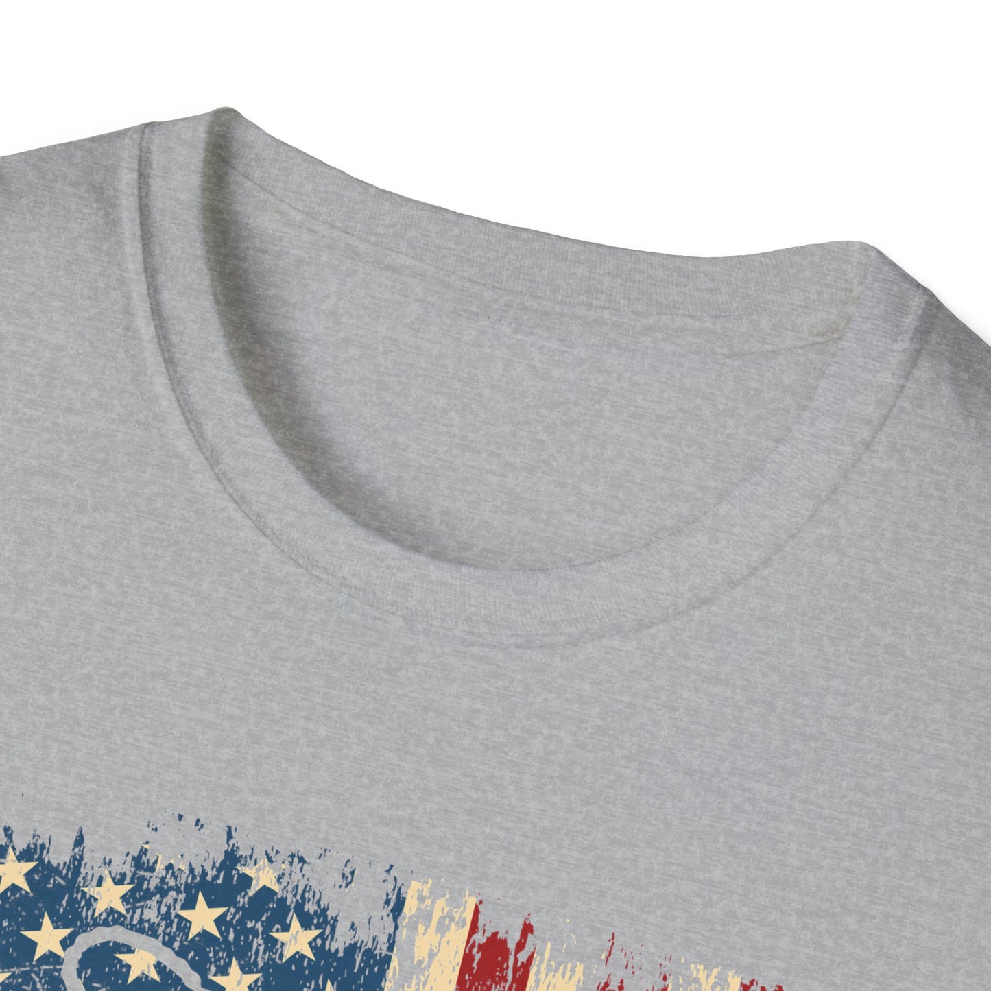 Military Mom T-Shirt – Distressed American Flag & Dog Tag Patriotic Tee