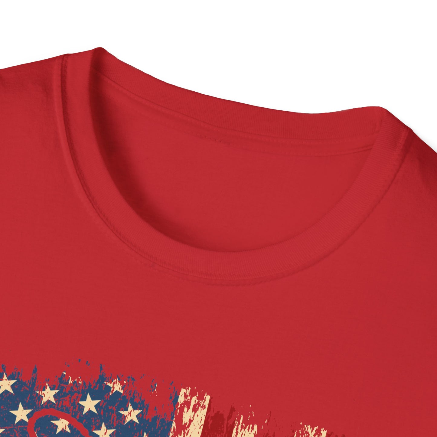 Military Mom T-Shirt – Distressed American Flag & Dog Tag Patriotic Tee