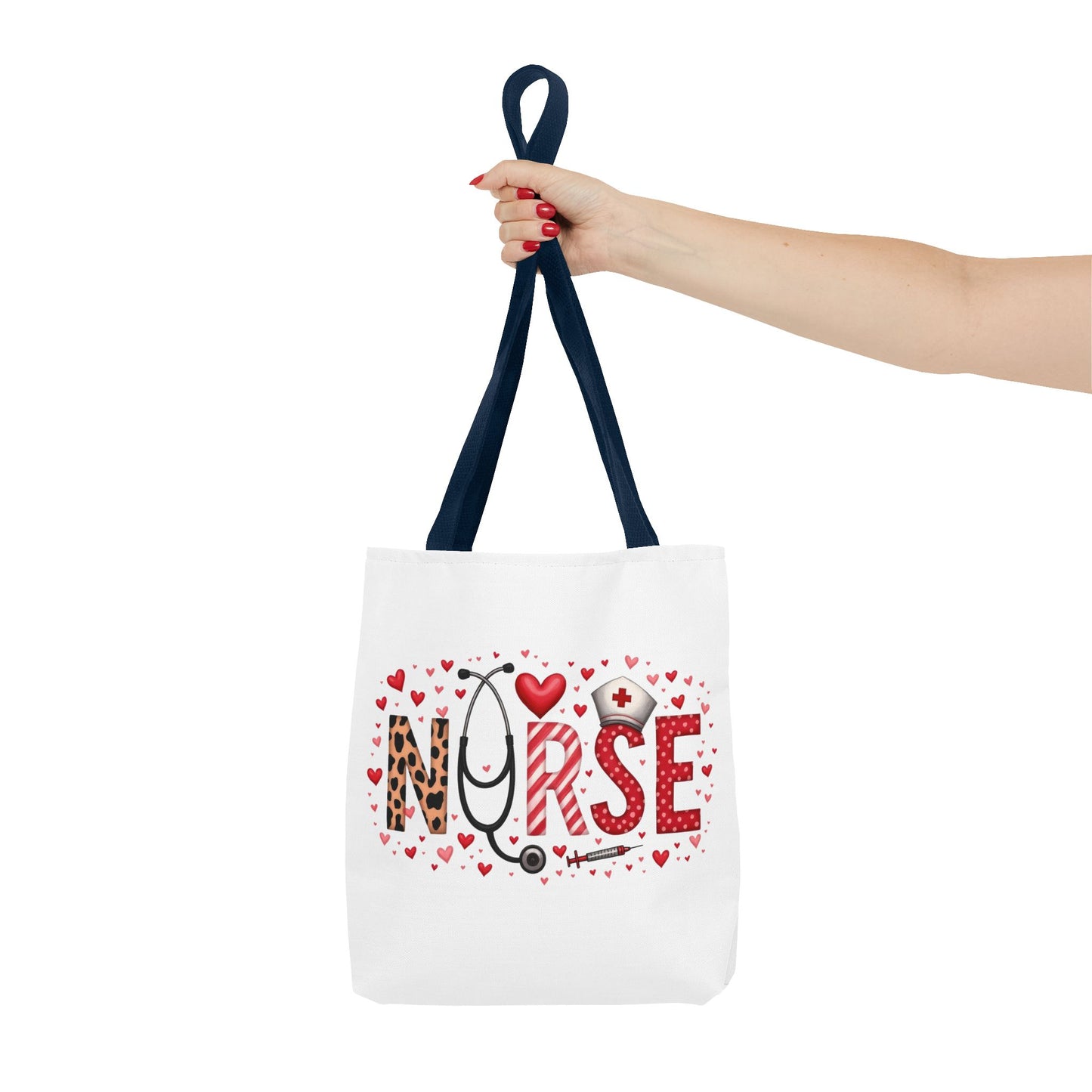 Cute Nurse Tote Bag - Heart Design - Perfect Gift for Nurses