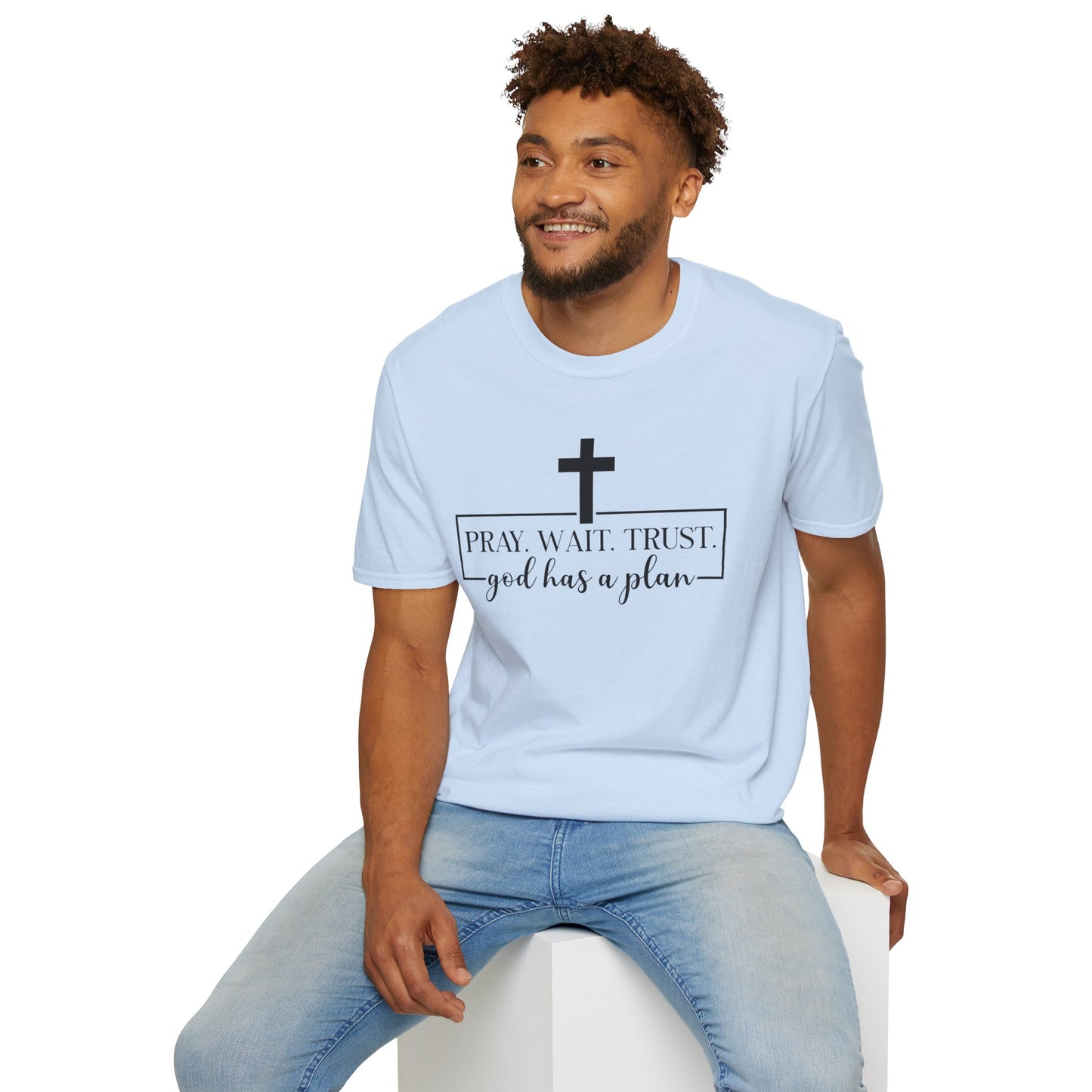 Christian T-Shirt – "Trust. God Has a Plan" Faith Tee