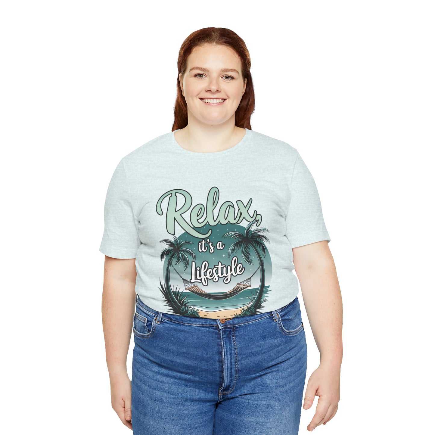 Relax, It's a Lifestyle Unisex Jersey Tee - Perfect for Beach Lovers & Vacation Vibes