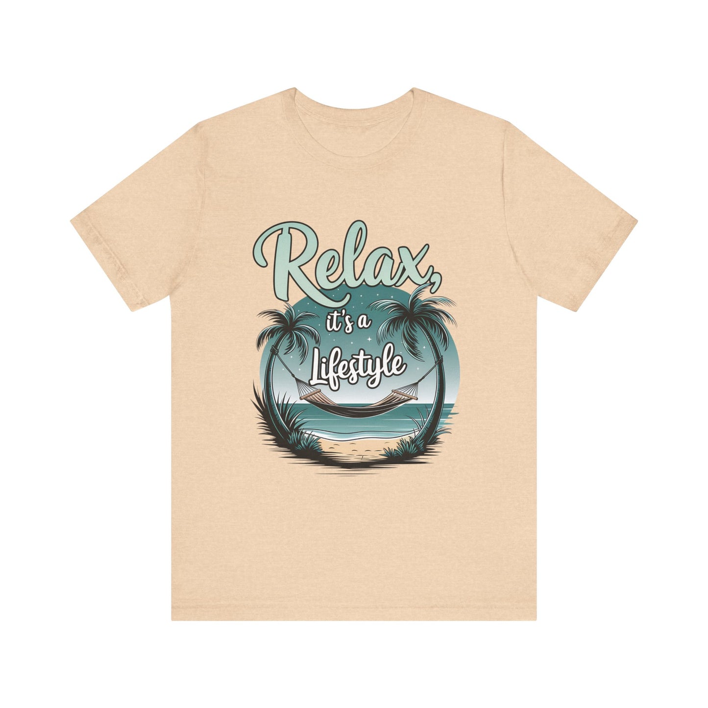 Relax, It's a Lifestyle Unisex Jersey Tee - Perfect for Beach Lovers & Vacation Vibes