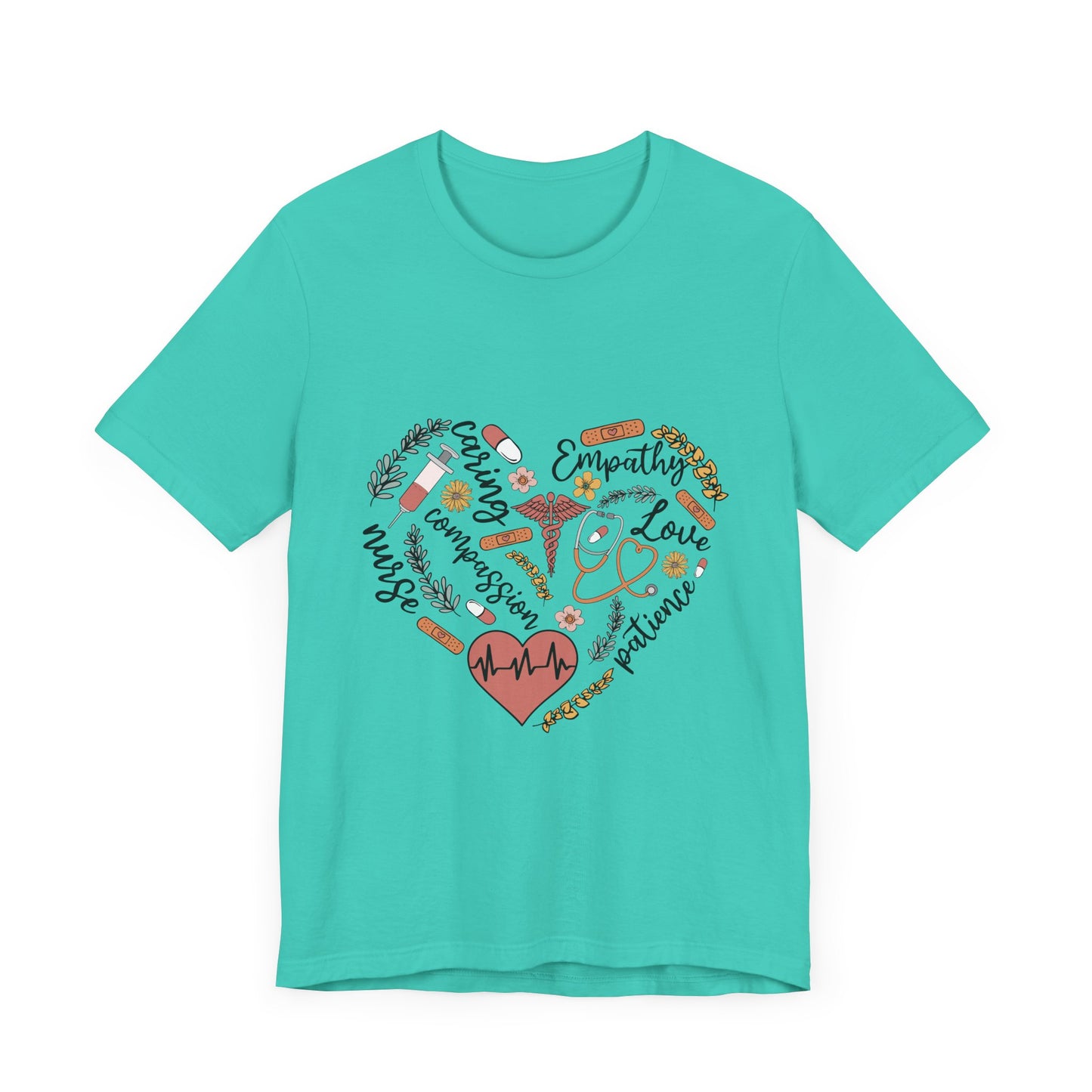 Empathy Heart Unisex Jersey Tee - Love & Caring Design for Compassionate Souls