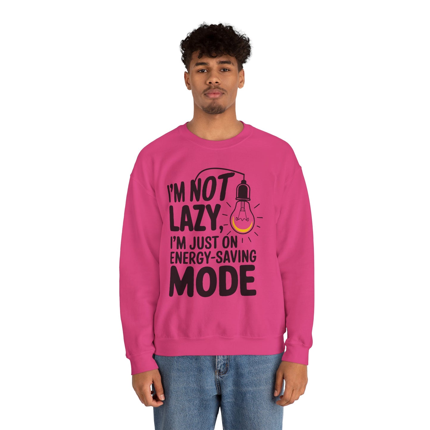 Funny Energy-Saving Mode Sweatshirt | Unisex Heavy Blend Crewneck